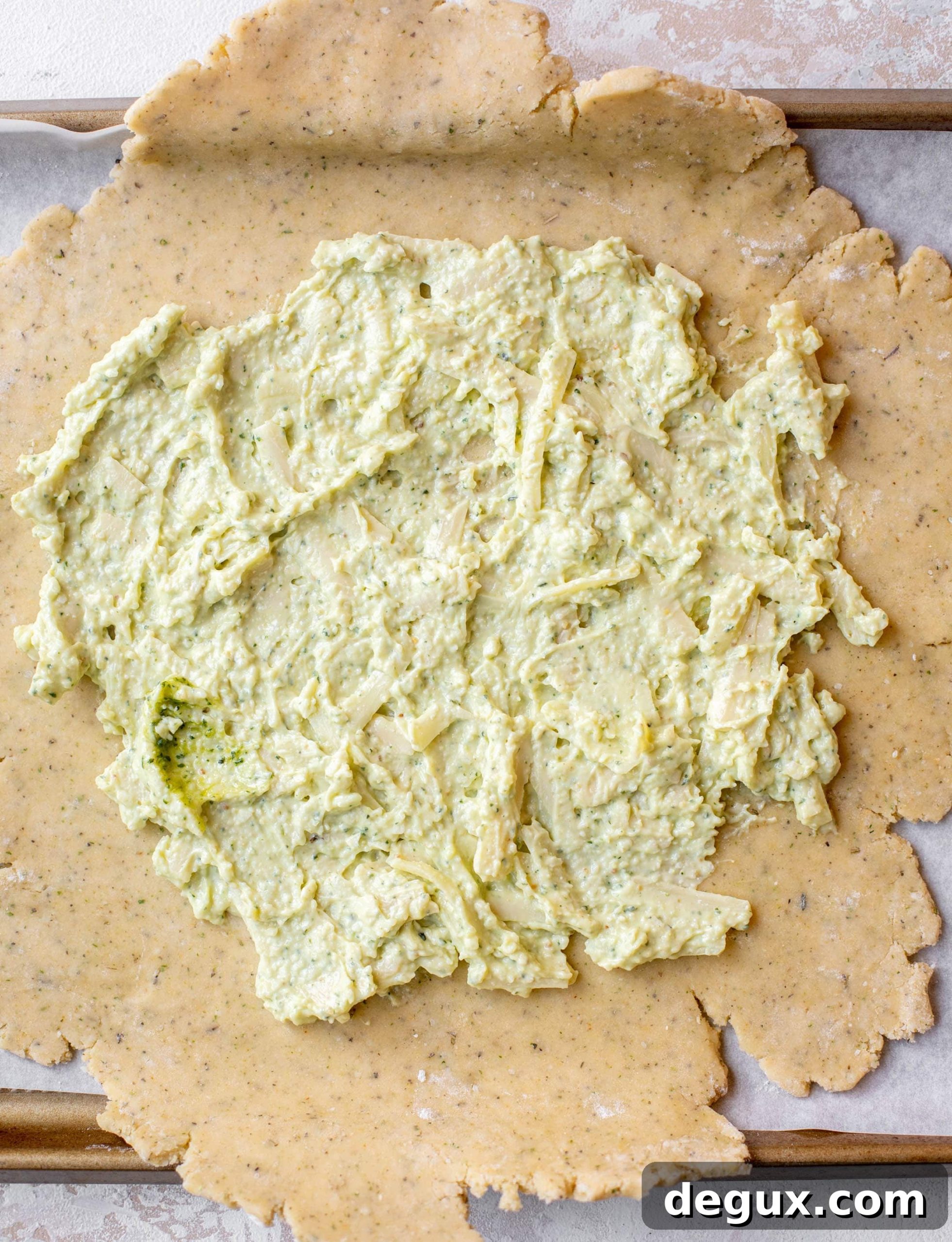 Rustic Tomato Galette Recipe: Flaky Savory Pie for Summer 7 galette dough with filling