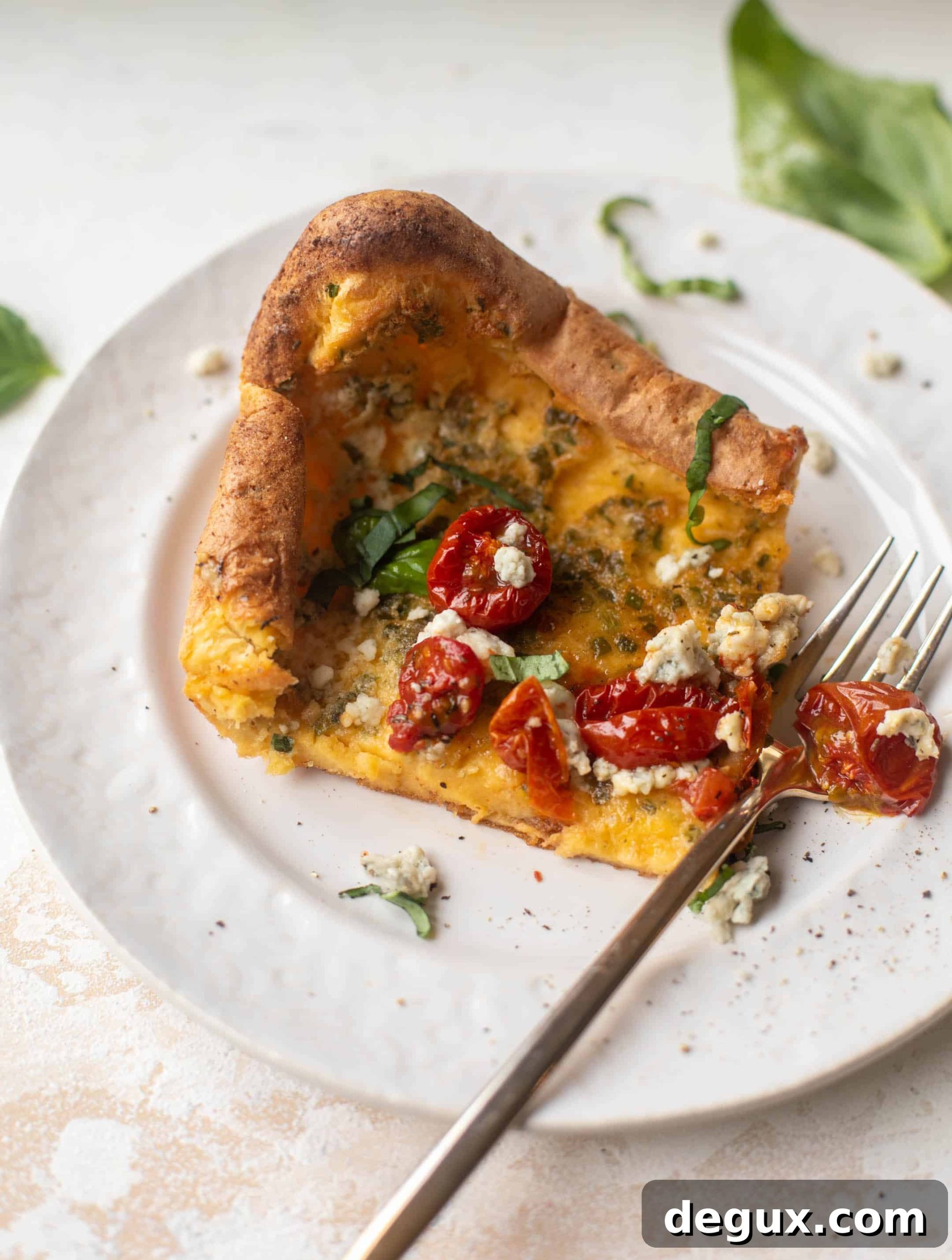 Savory Herb Dutch Baby with Slow-Roasted Tomatoes 11 savory dutch baby with slow roasted tomatoes