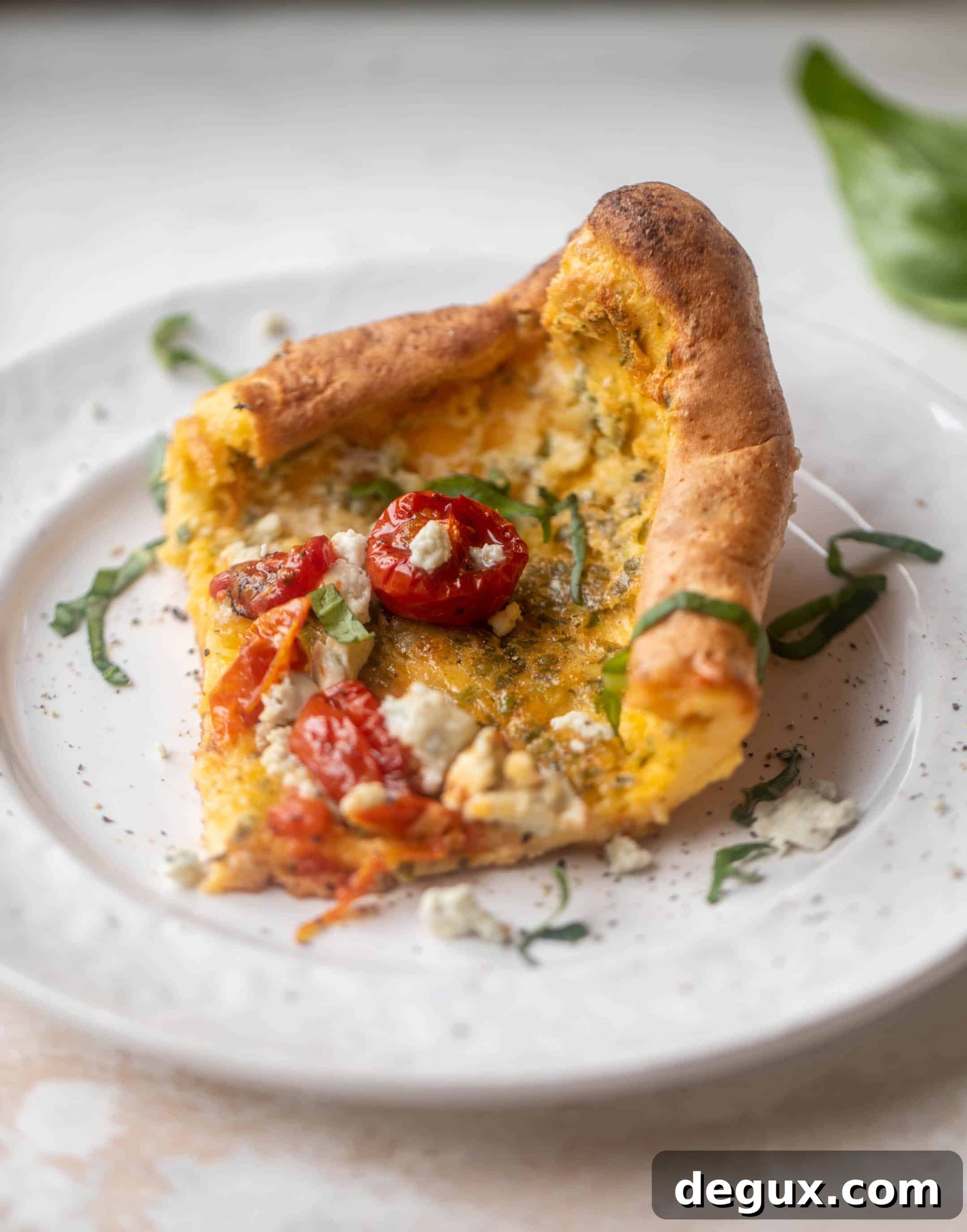 Savory Herb Dutch Baby with Slow-Roasted Tomatoes 7 savory dutch baby with slow roasted tomatoes