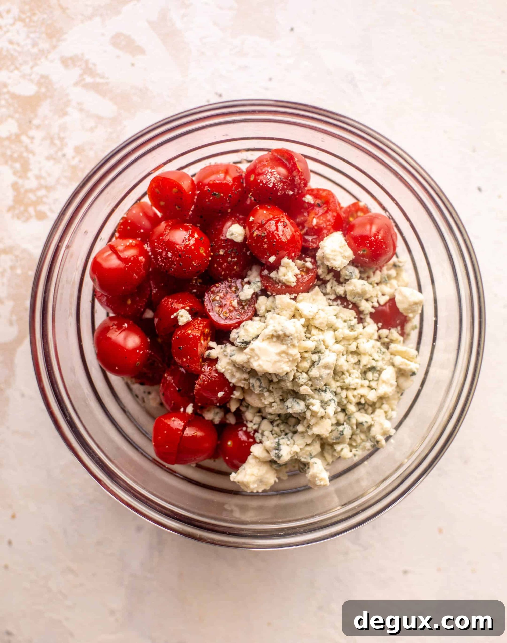 tomatoes and gorgonzola