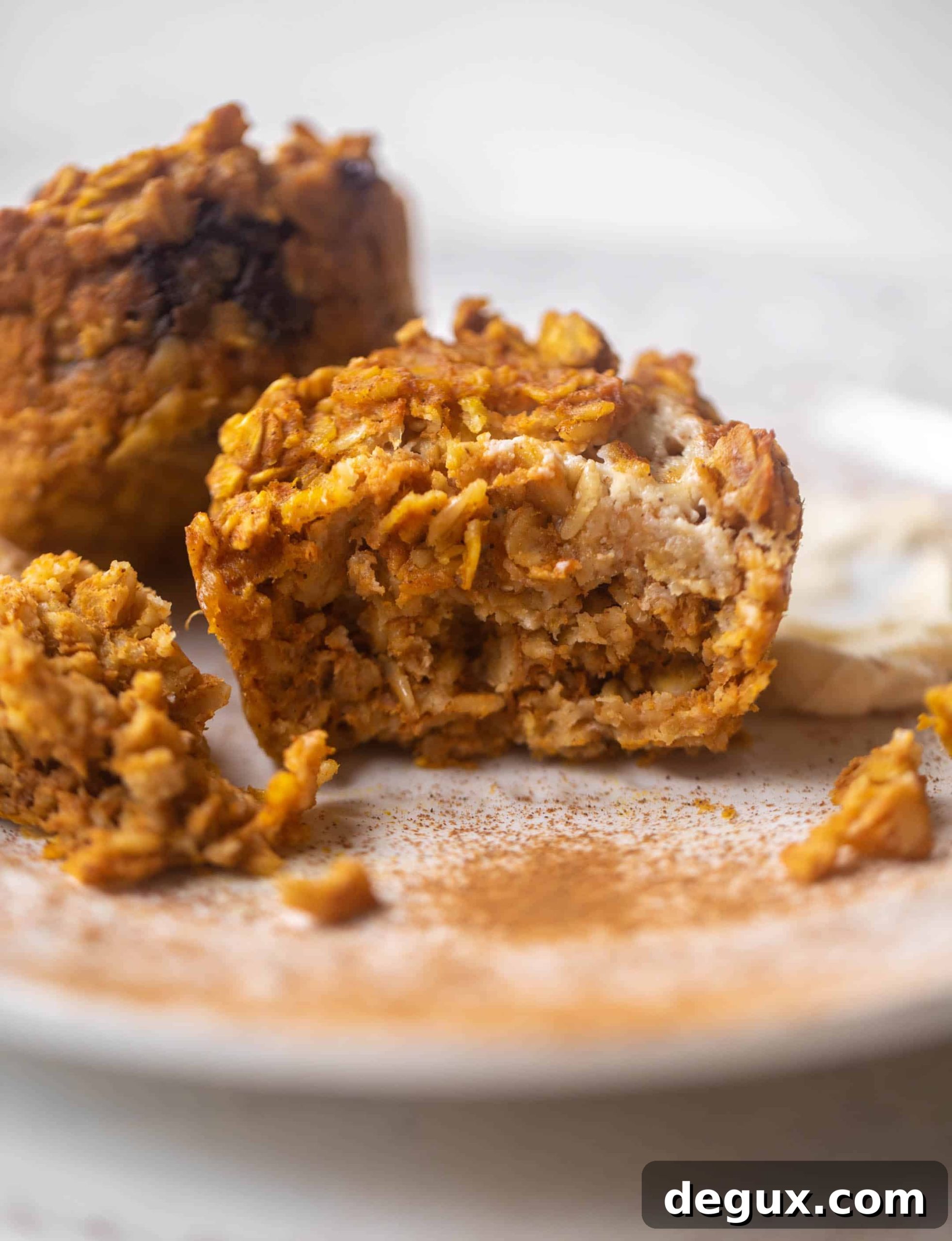 Pumpkin Baked Oatmeal Cups Recipe for Fall Meal Prep 3 pumpkin baked oatmeal cups