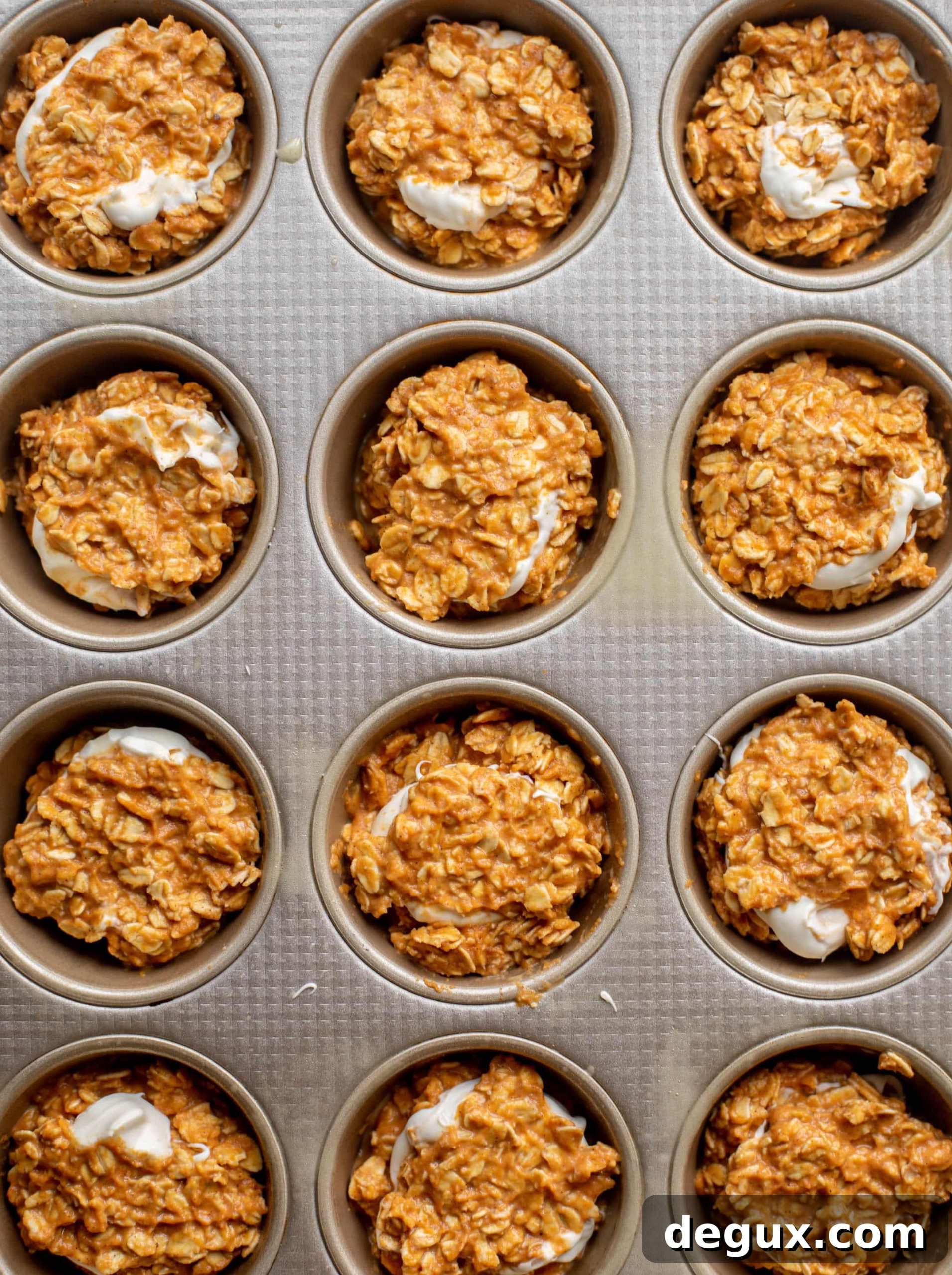 Pumpkin Baked Oatmeal Cups Recipe for Fall Meal Prep 6 pumpkin baked oatmeal cups
