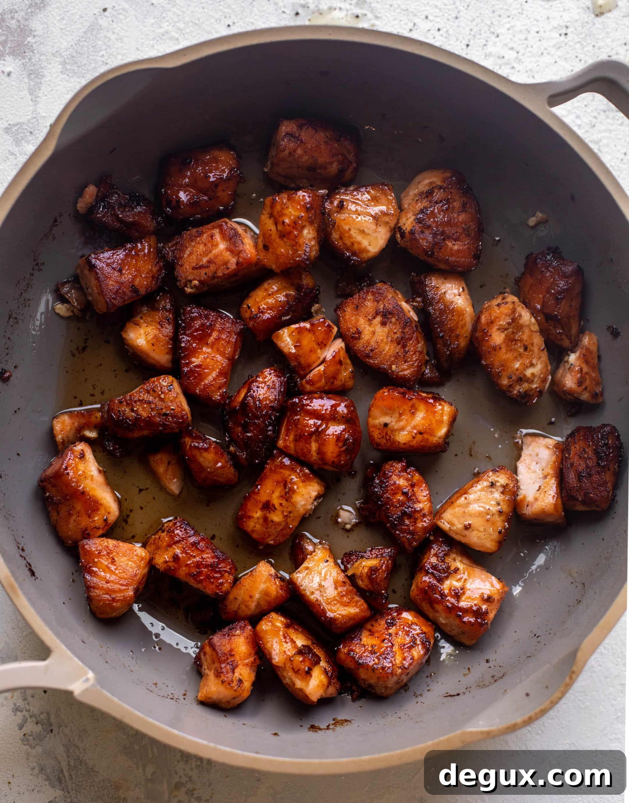 crispy honey lemon salmon
