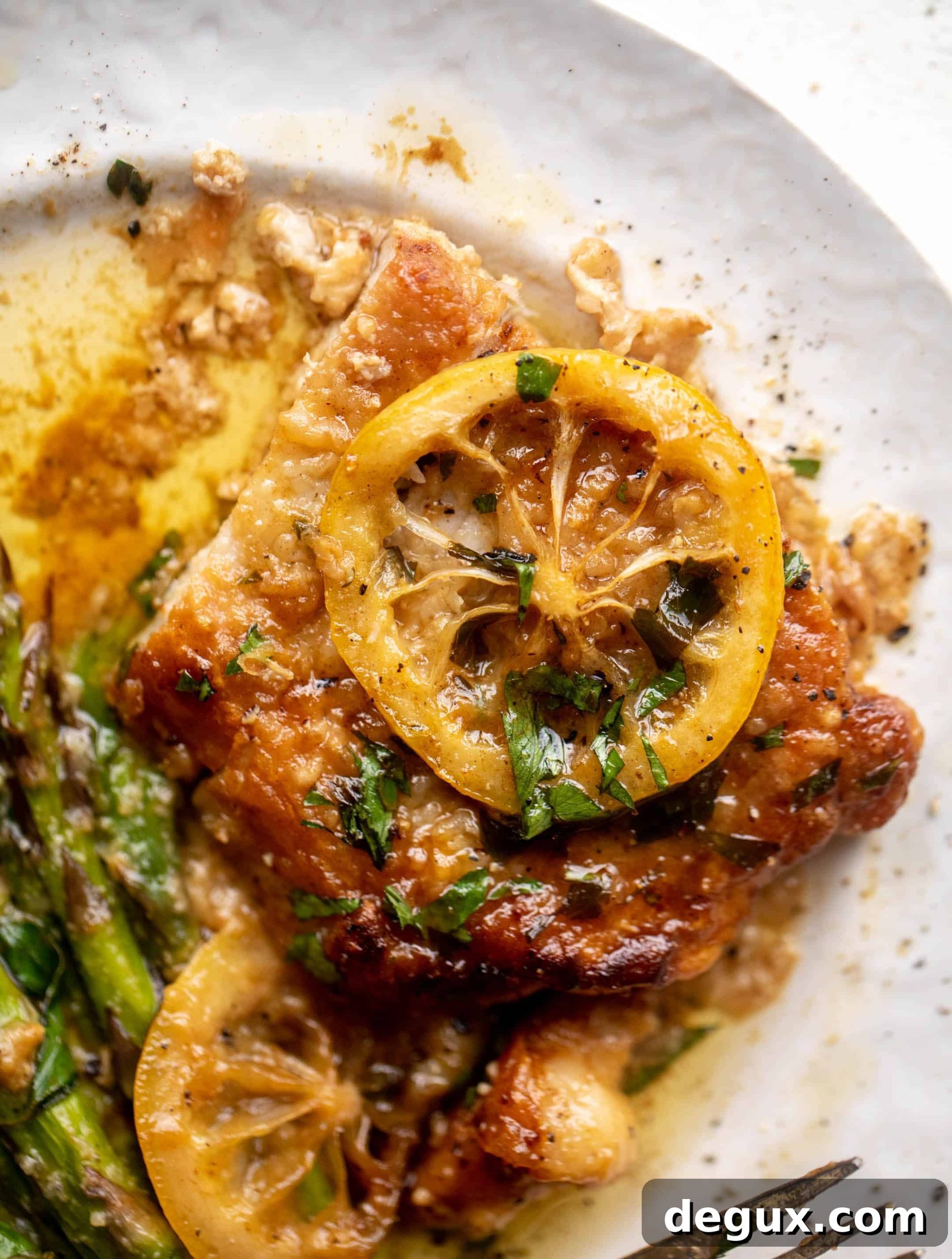 Juicy Lemon-Butter Pork Chops with Garlic and Herbs 9 lemon butter pork chops
