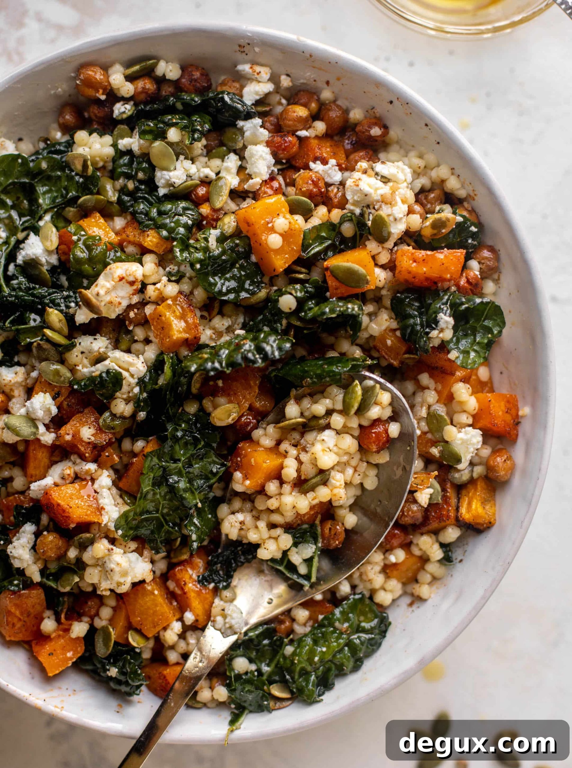 Maple Vinaigrette Butternut Couscous Bowls with Roasted Veggies 8 butternut couscous bowls with maple vinaigrette