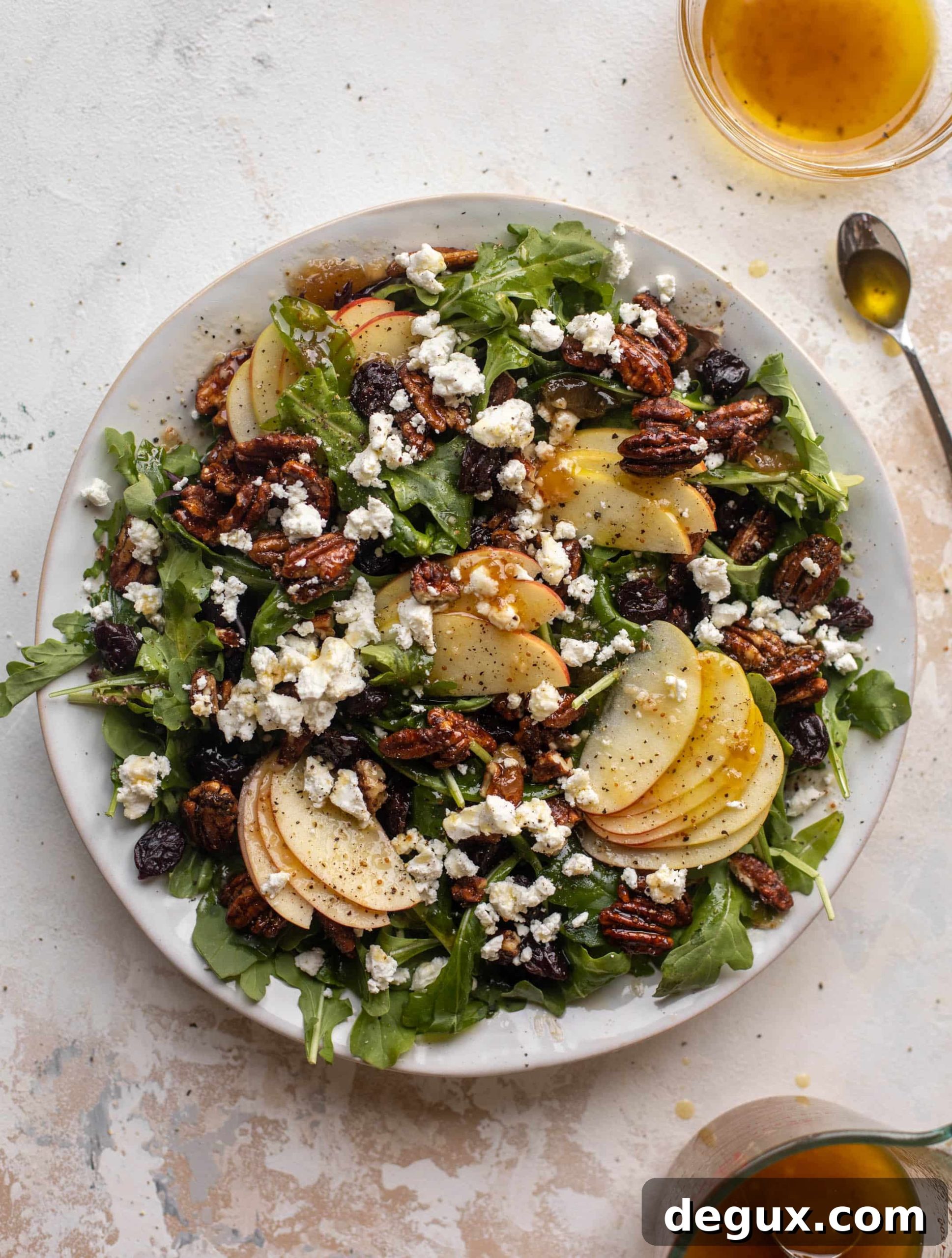 autumn arugula salad
