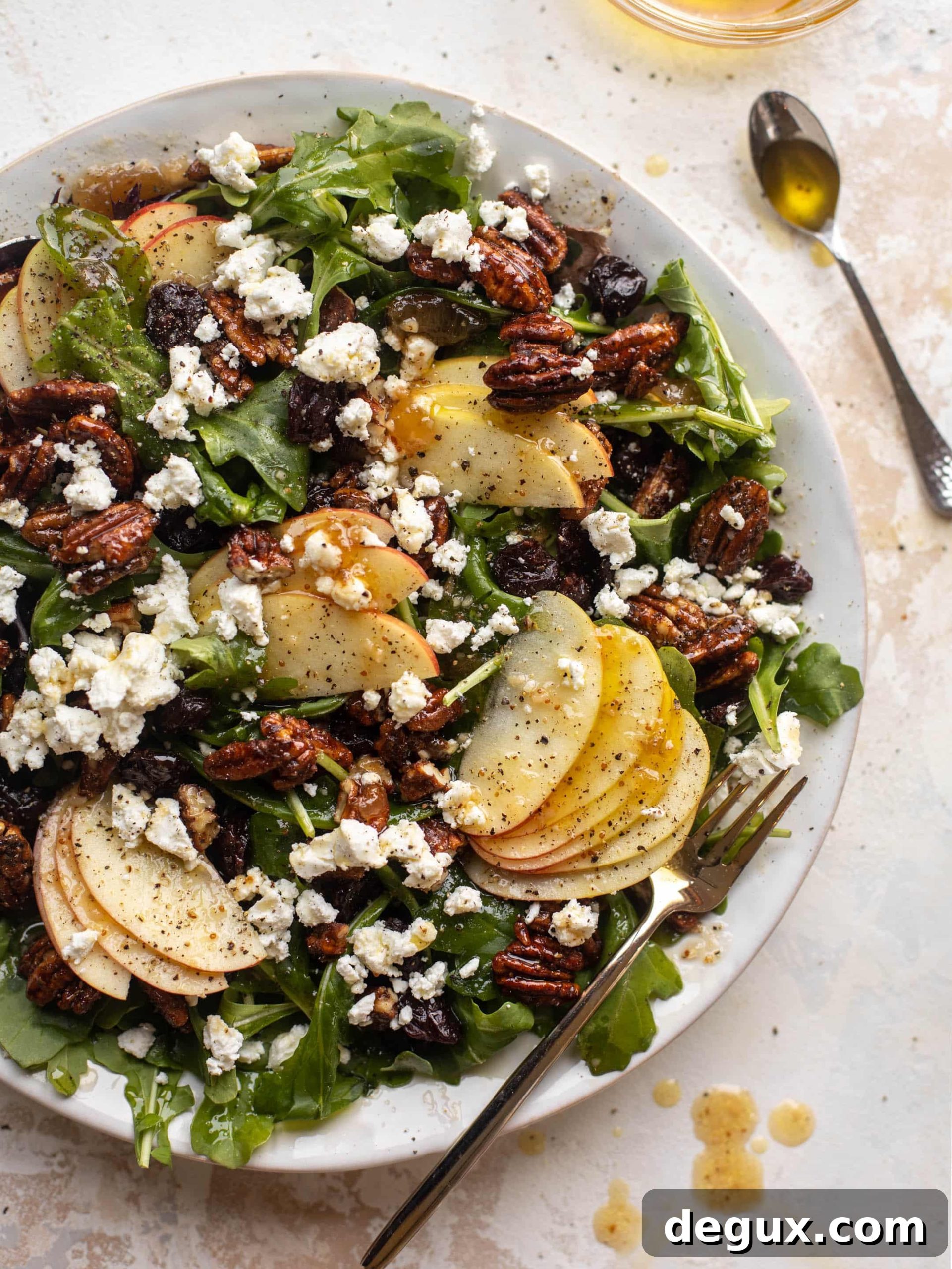 autumn arugula salad