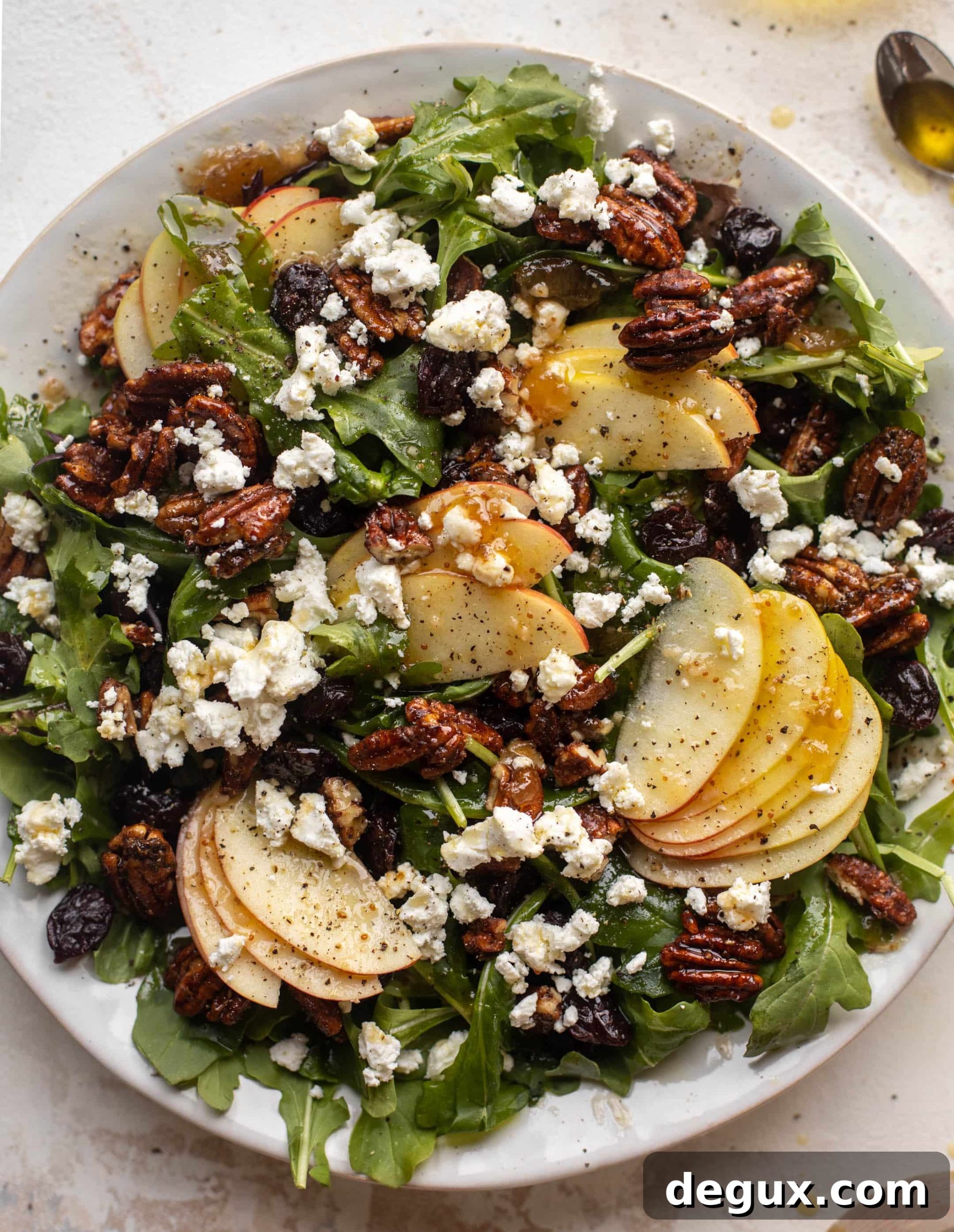 autumn arugula salad