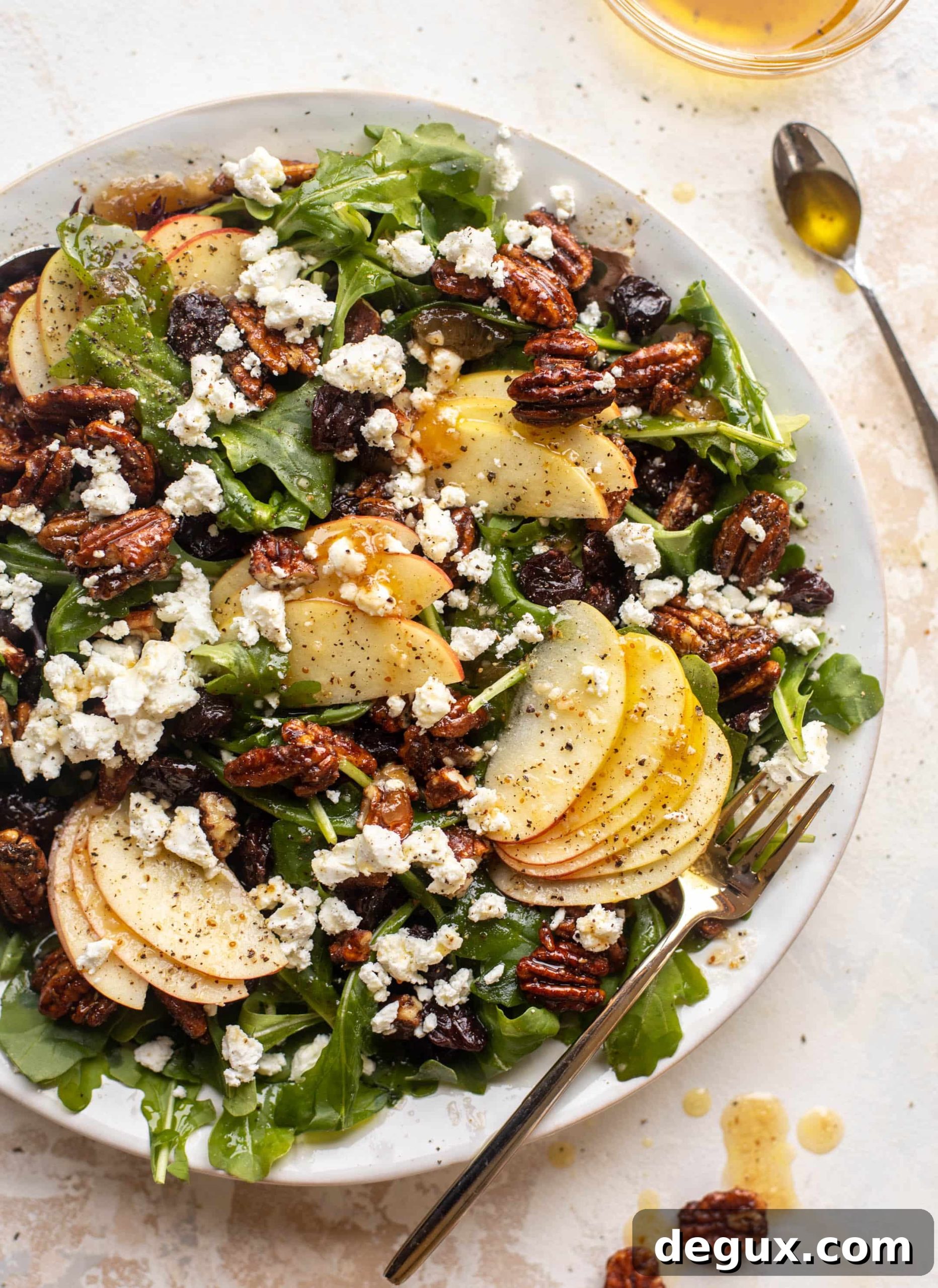 autumn arugula salad