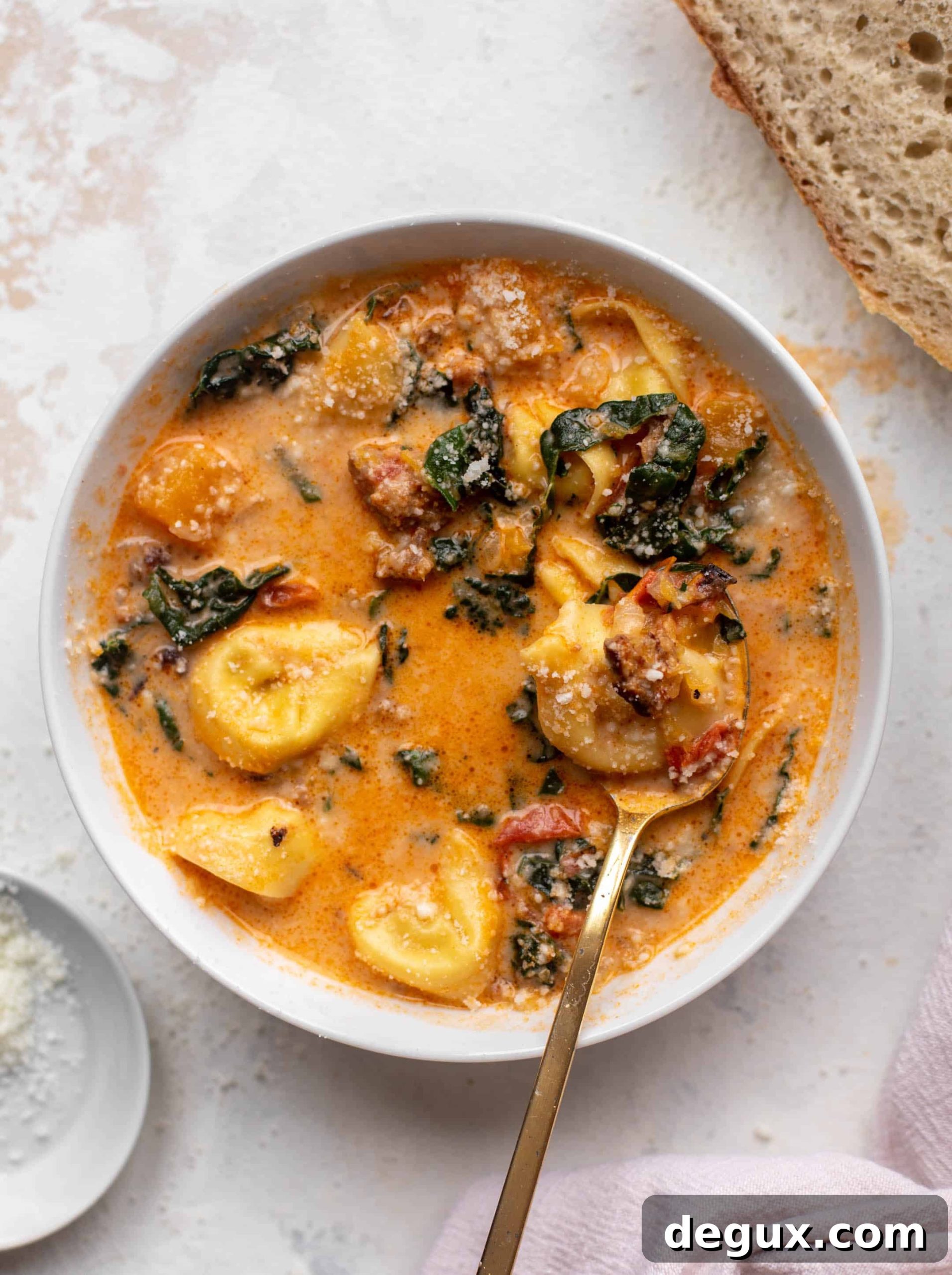 butternut squash sausage tortellini soup