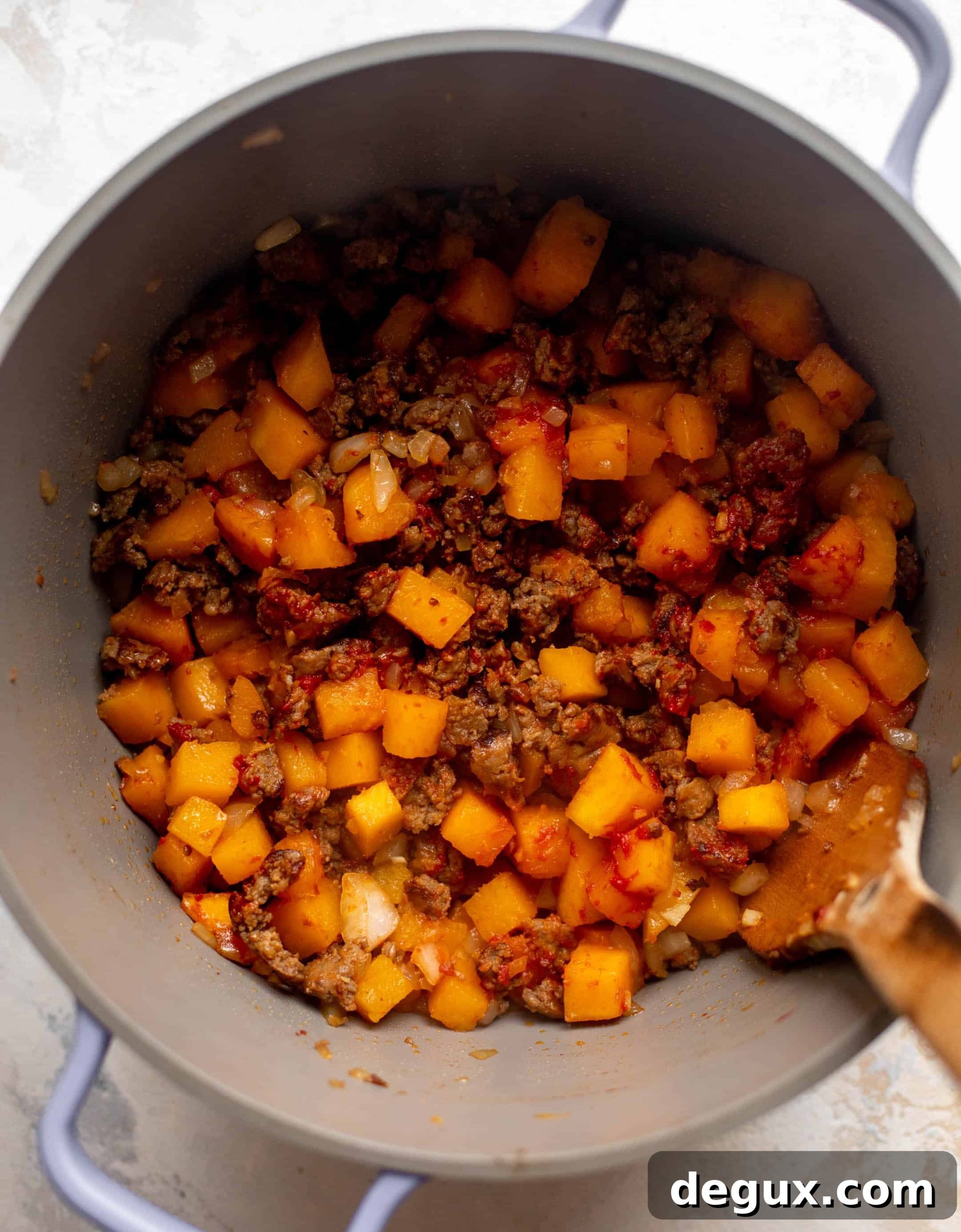 butternut squash sausage tortellini soup