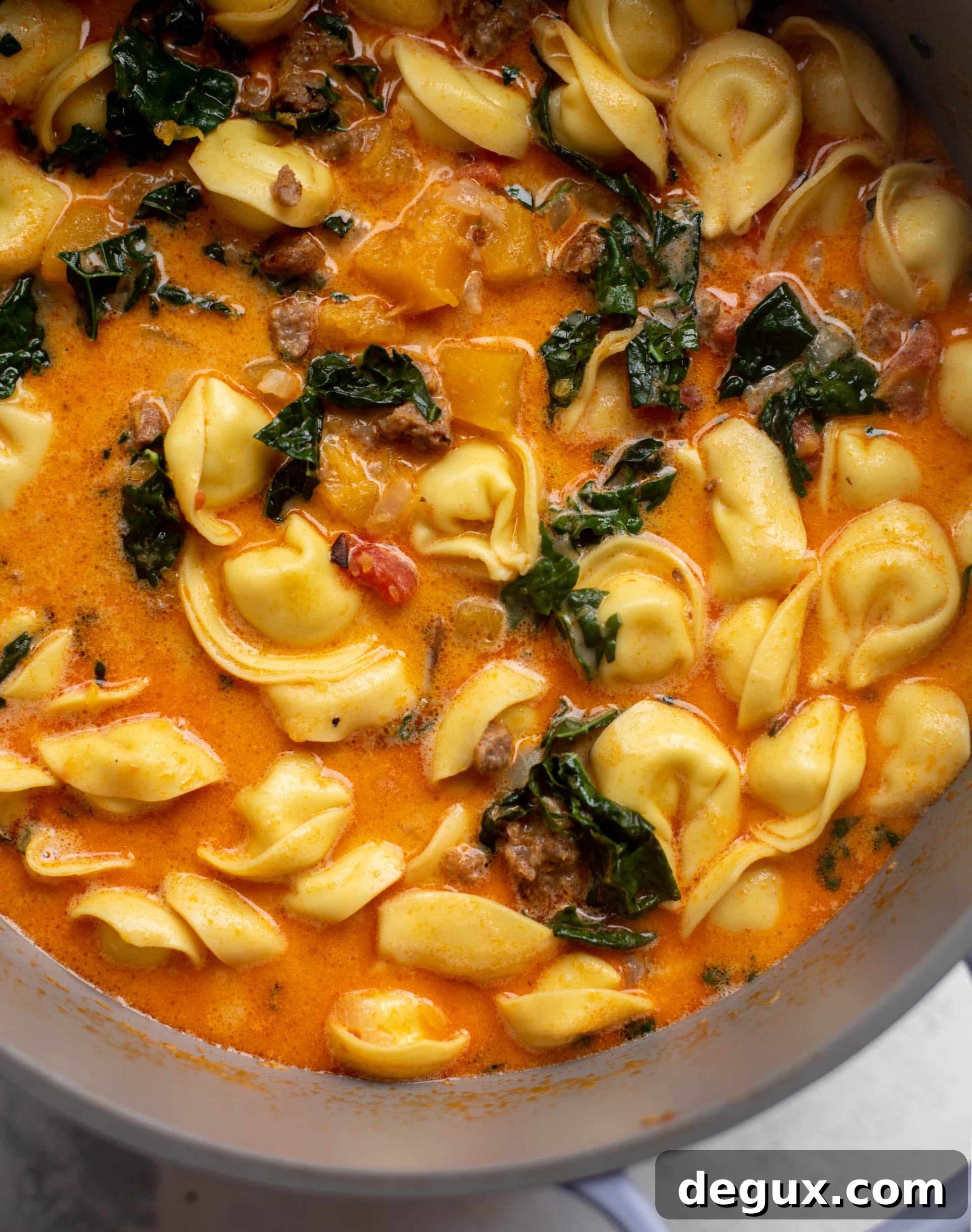 butternut squash sausage tortellini soup