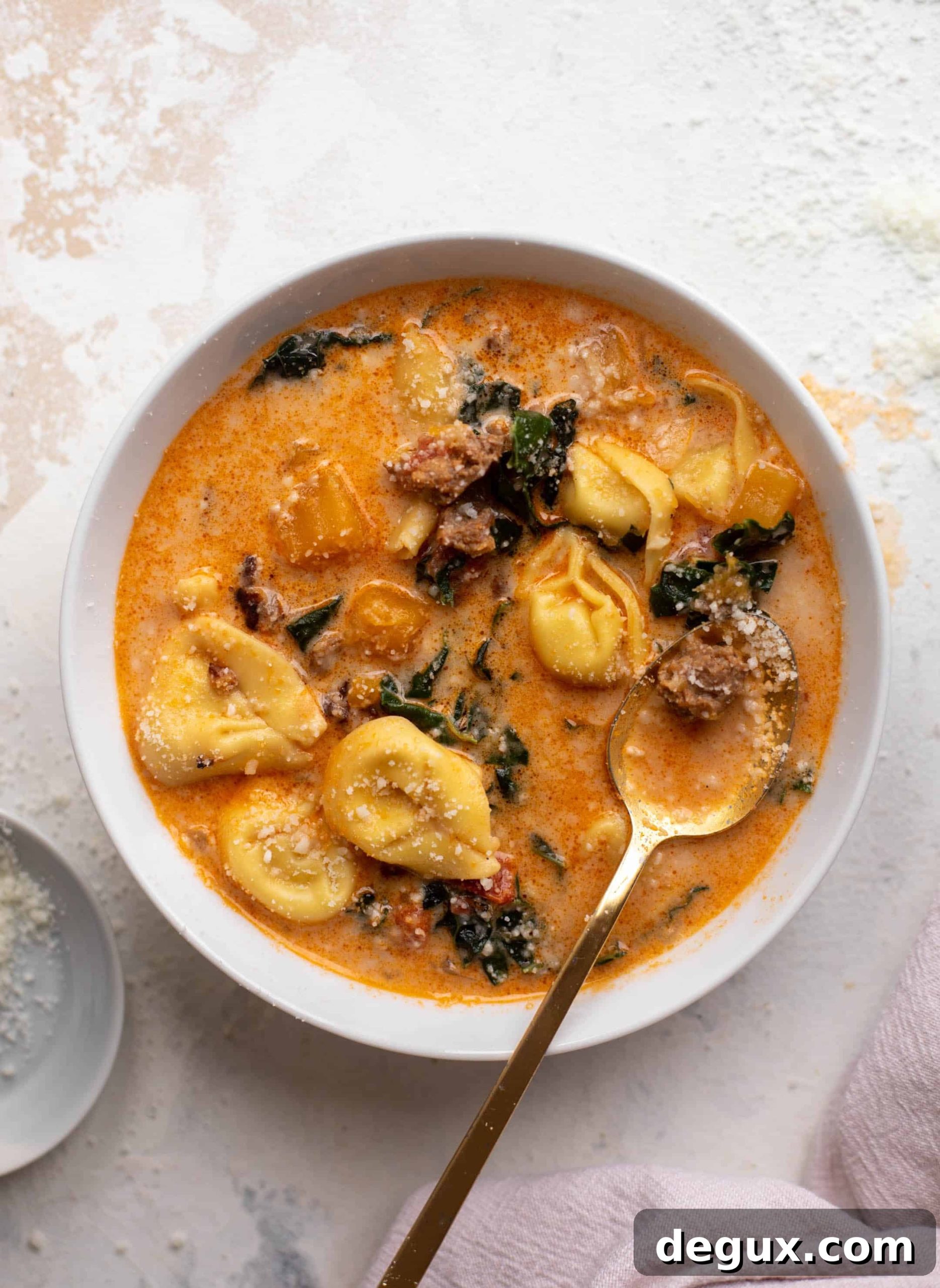 butternut squash sausage tortellini soup