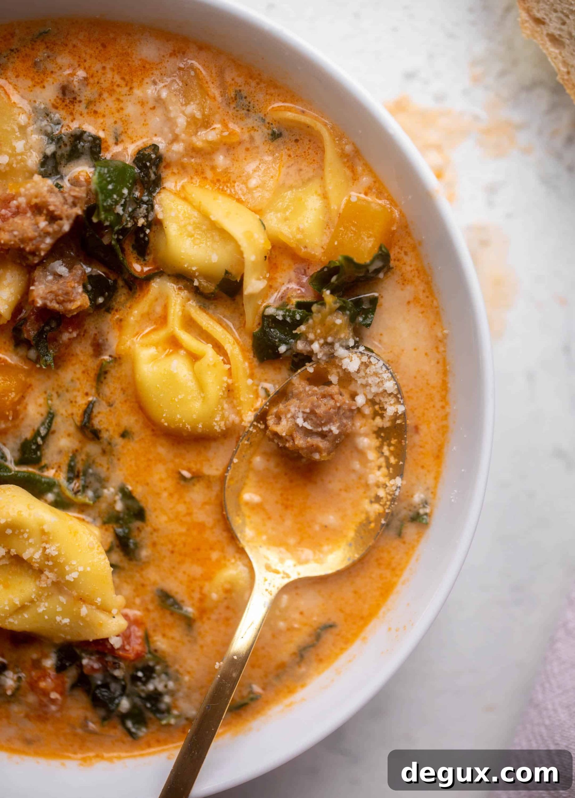 butternut squash sausage tortellini soup