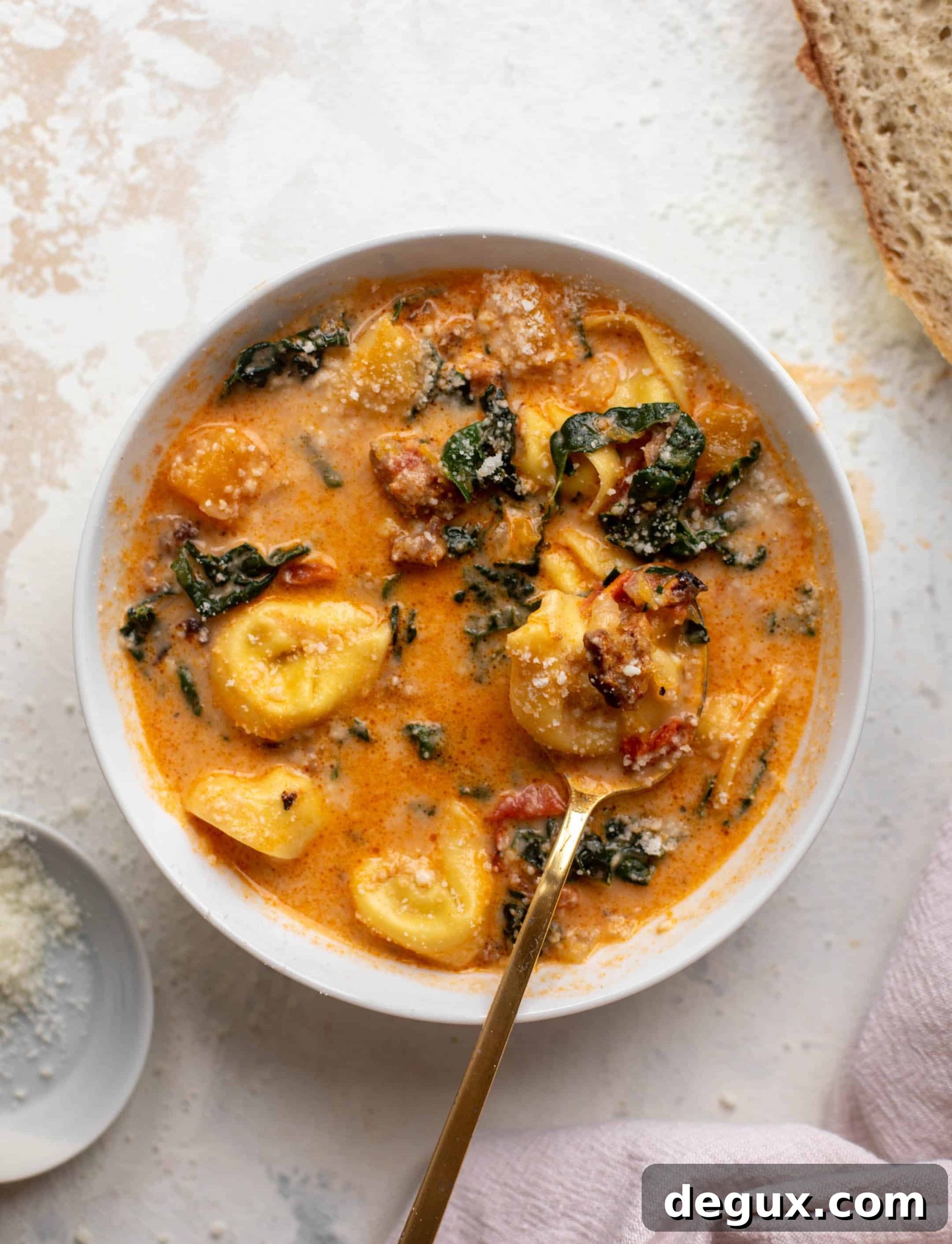 butternut squash sausage tortellini soup