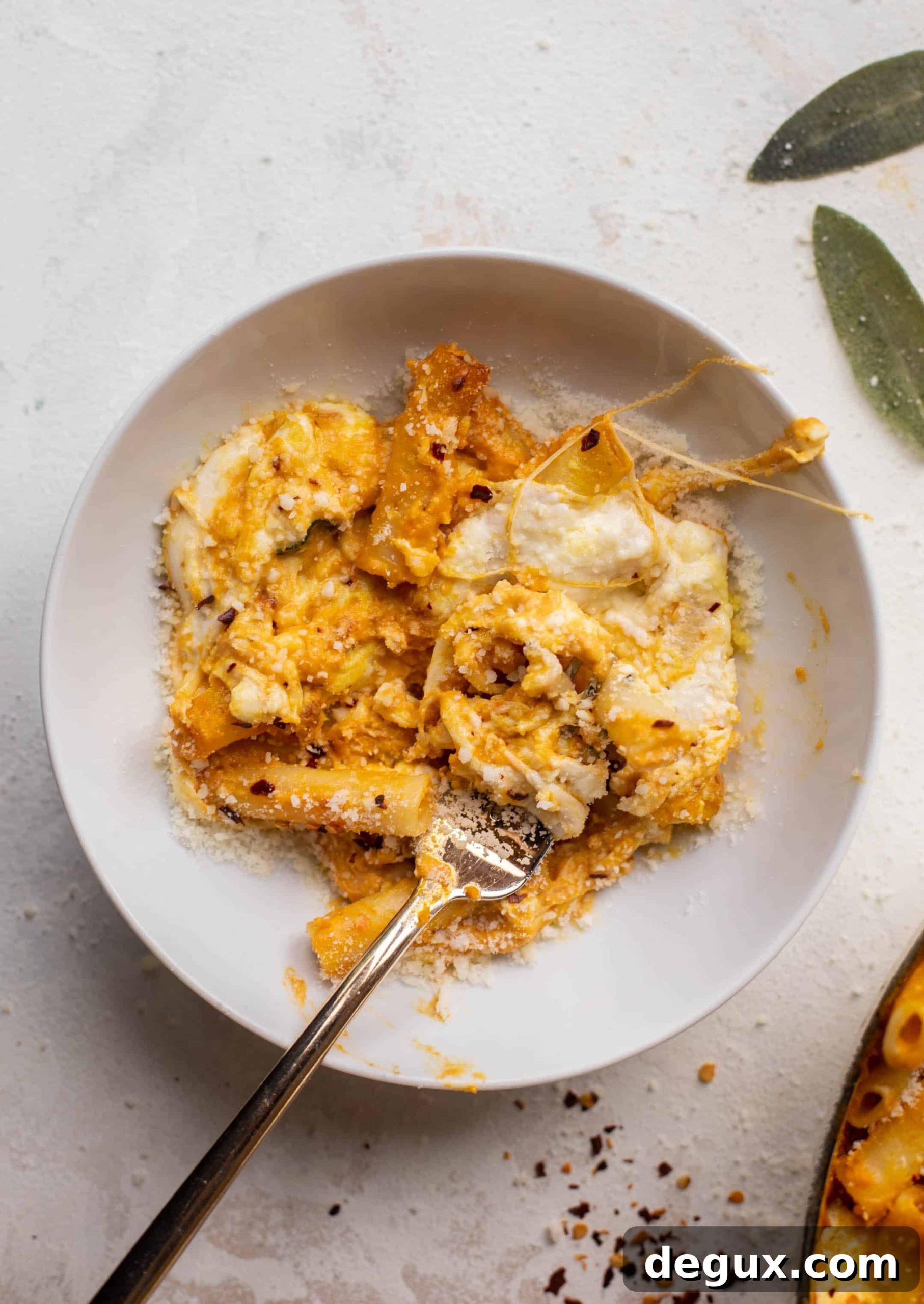 Roasted Pumpkin & Burrata Baked Ziti with Sage Breadcrumbs 12 pumpkin burrata baked ziti
