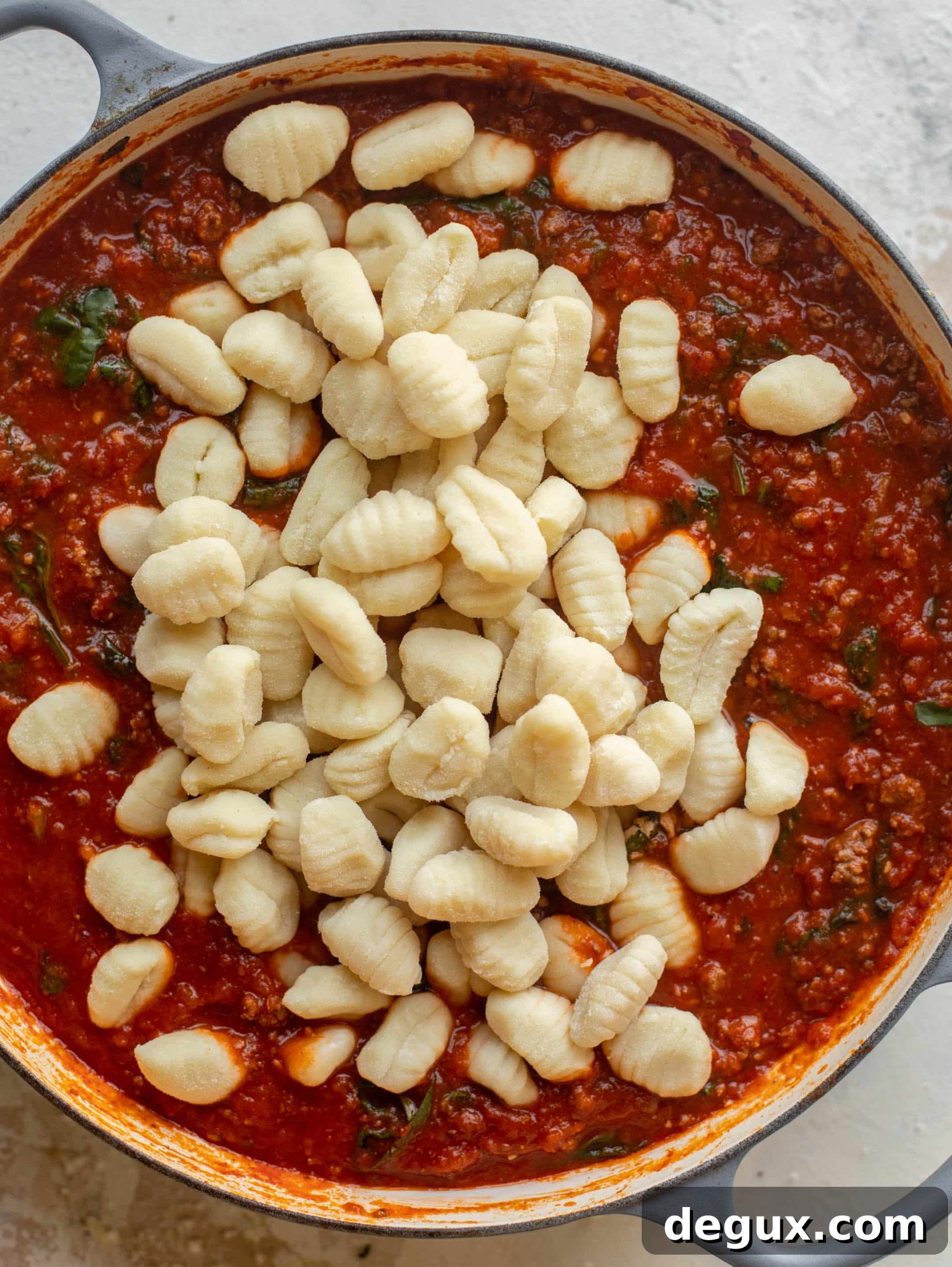 Weeknight Baked Spinach Gnocchi with Crispy Golden Top 4 weeknight spinach baked gnocchi