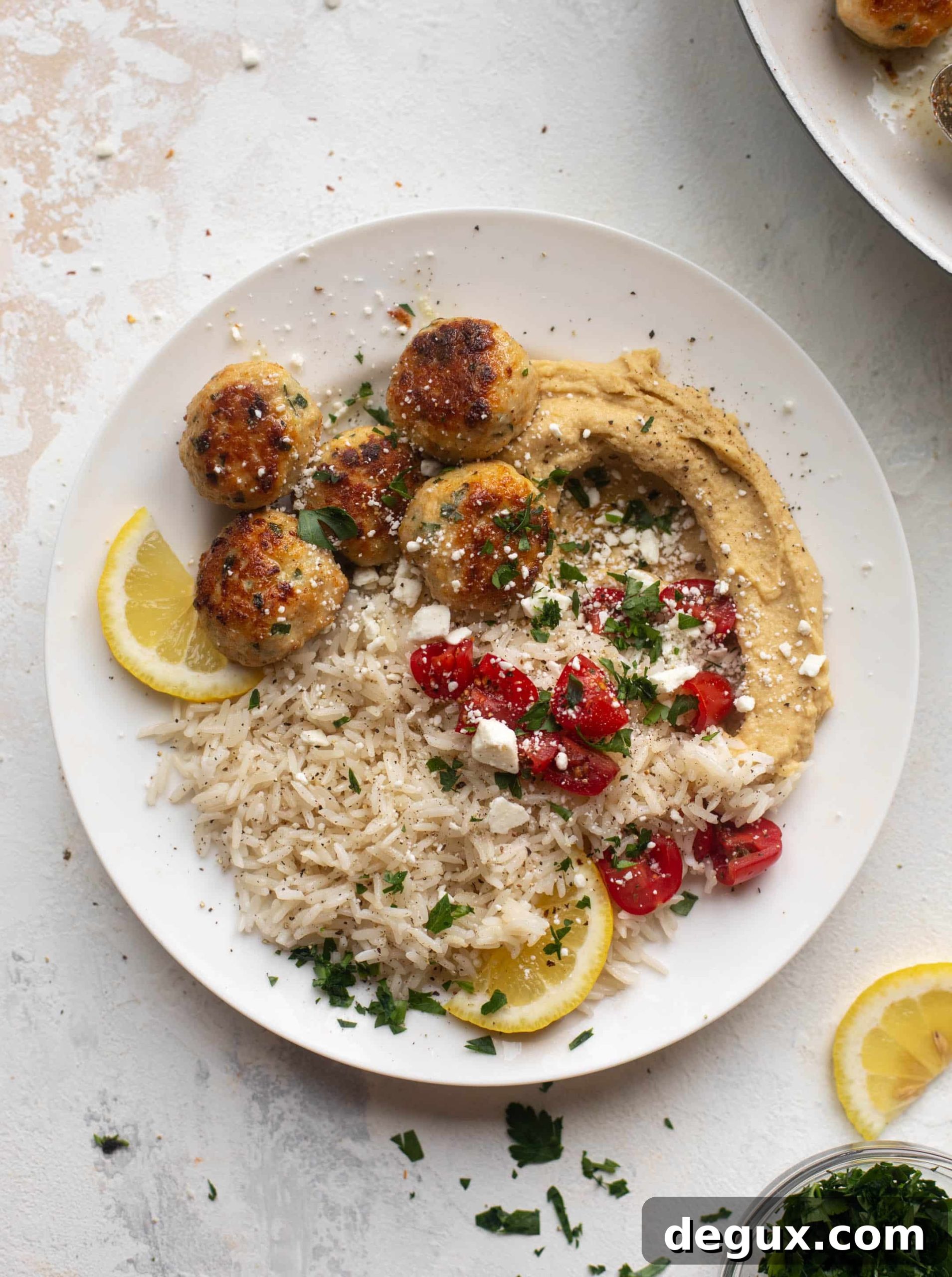 lemon herb chicken meatballs