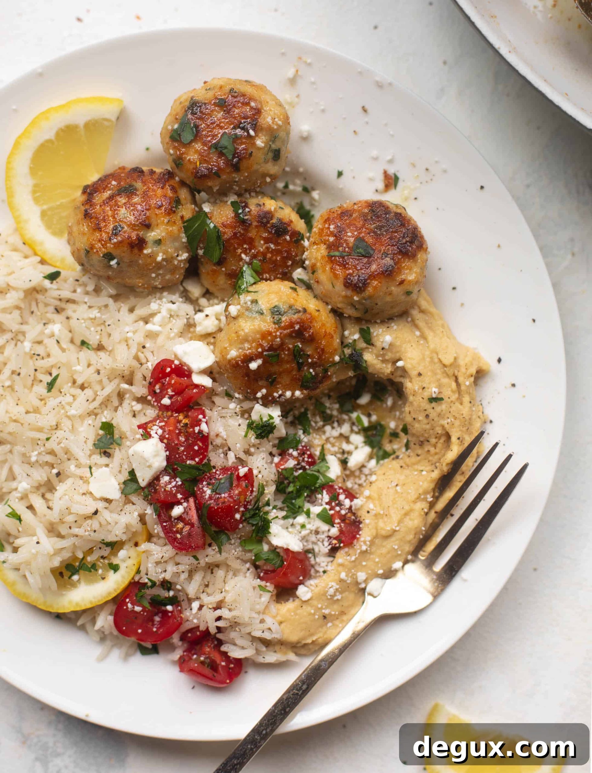 lemon herb chicken meatballs