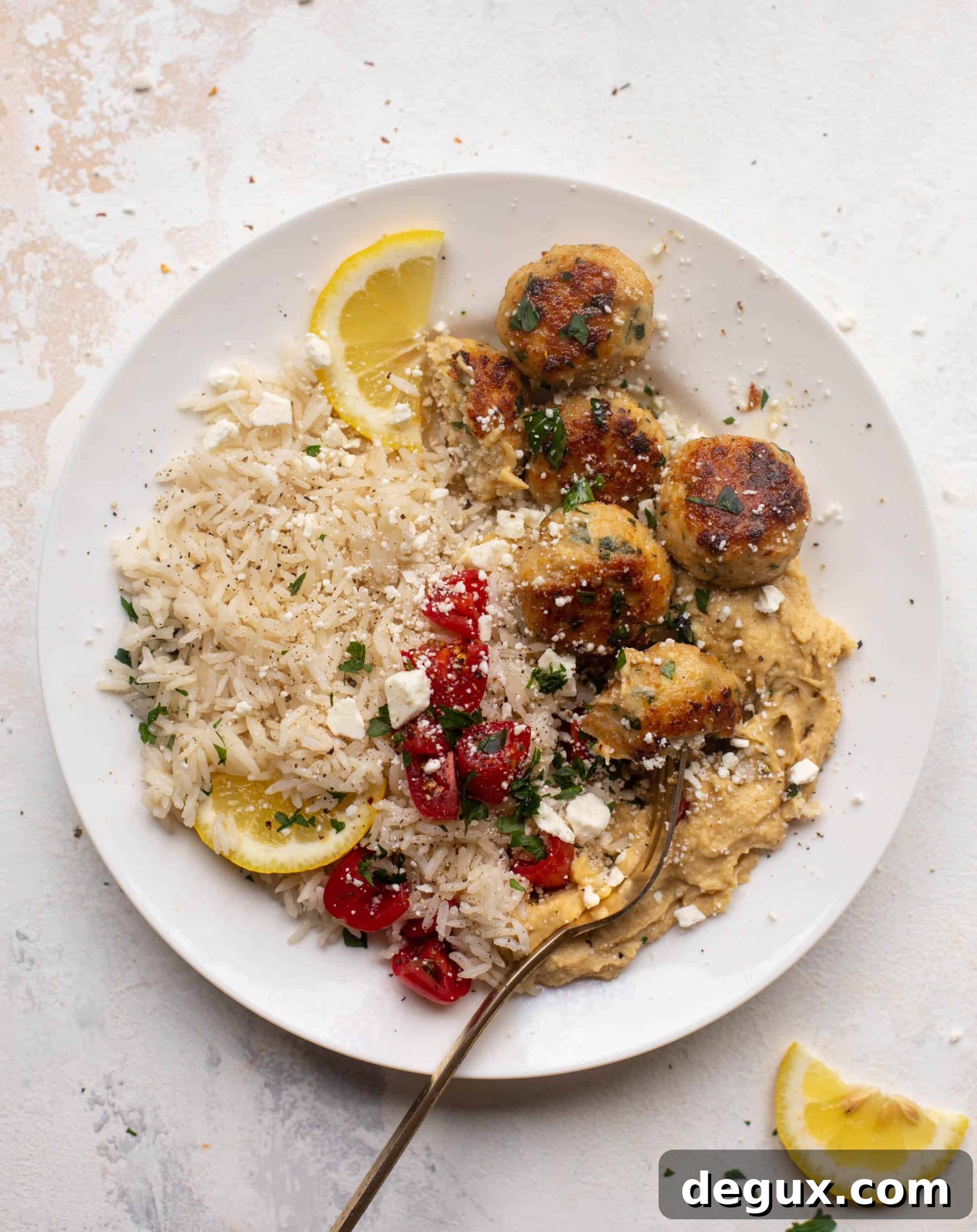 lemon herb chicken meatballs