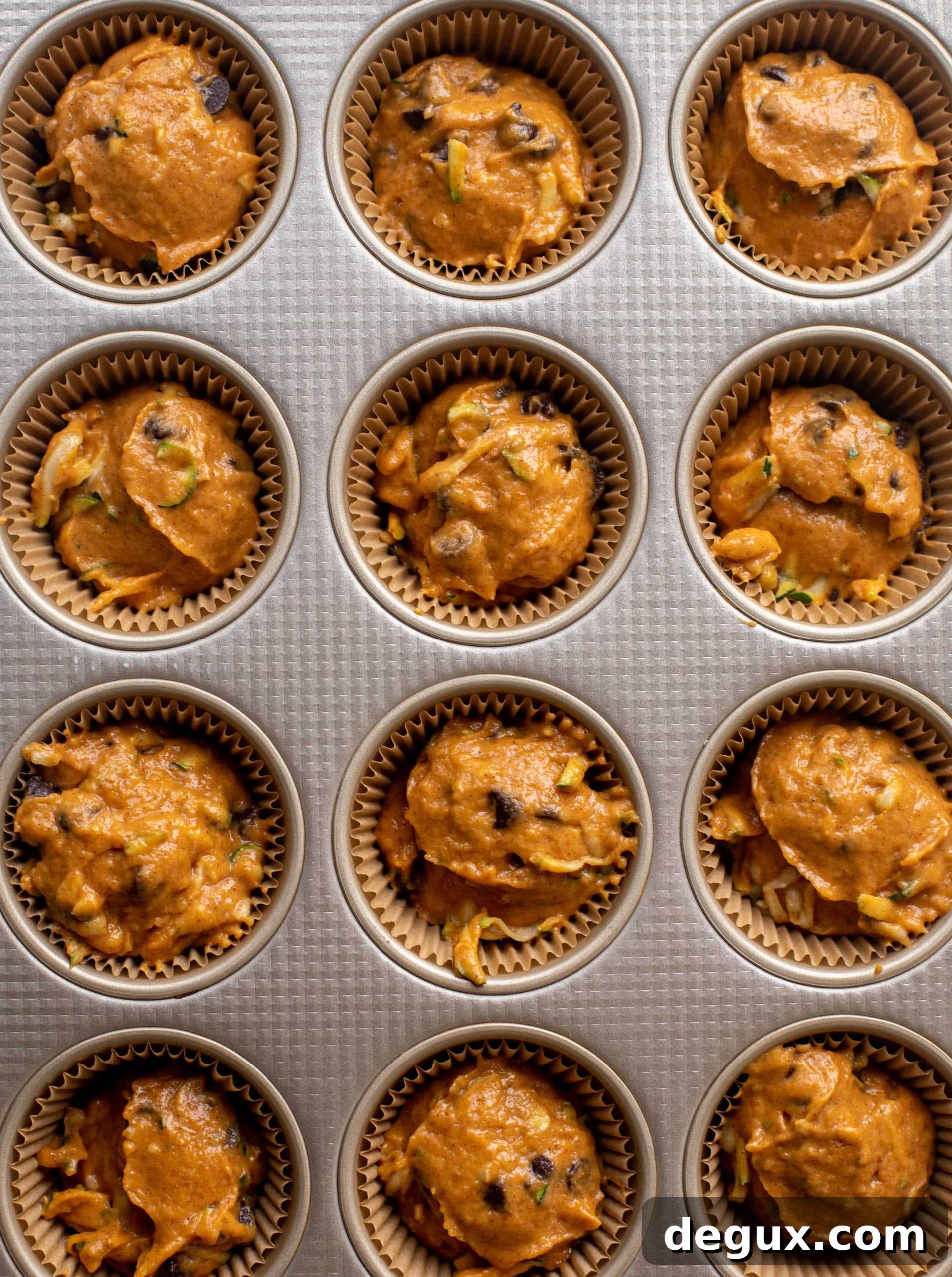 pumpkin zucchini muffins