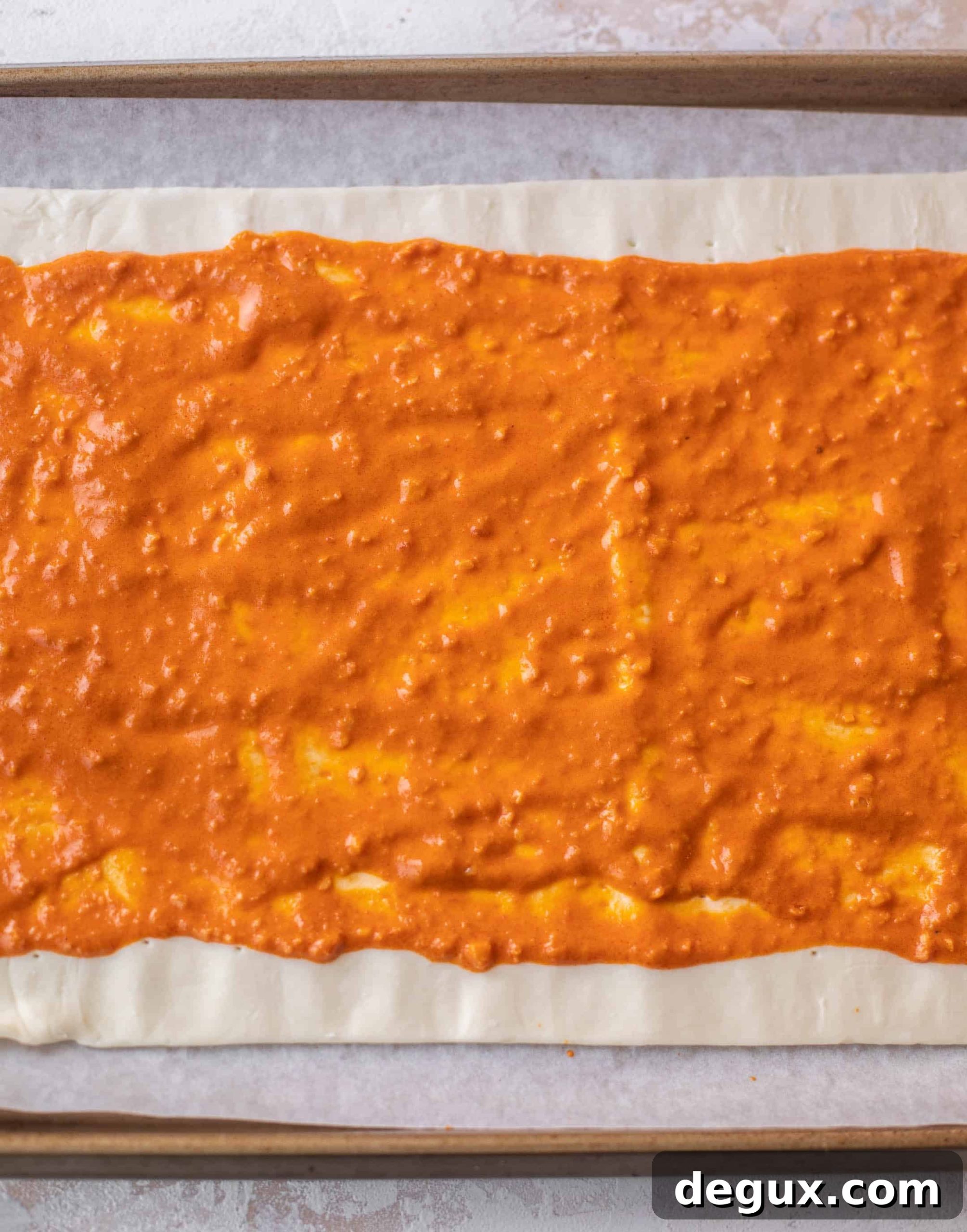 vodka sauce puff pastry pizza