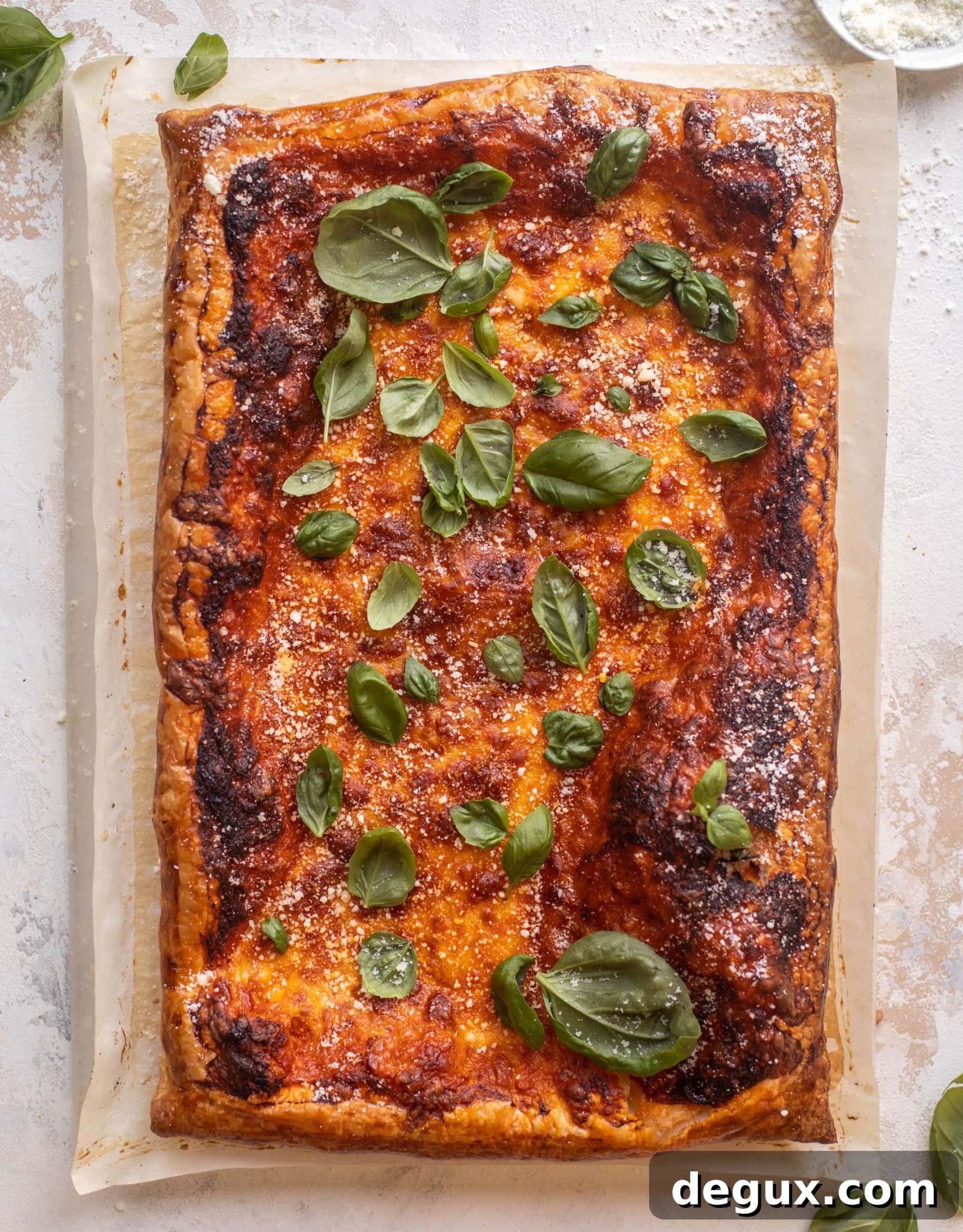 vodka sauce puff pastry pizza
