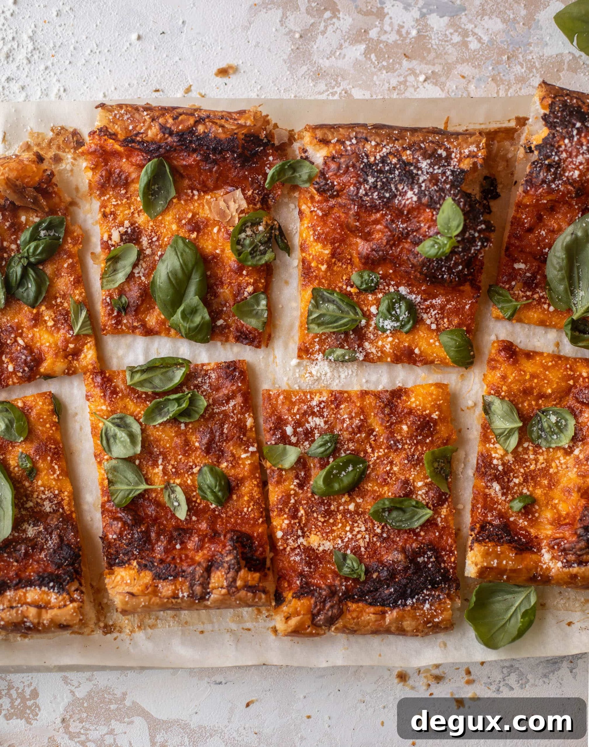 vodka sauce puff pastry pizza