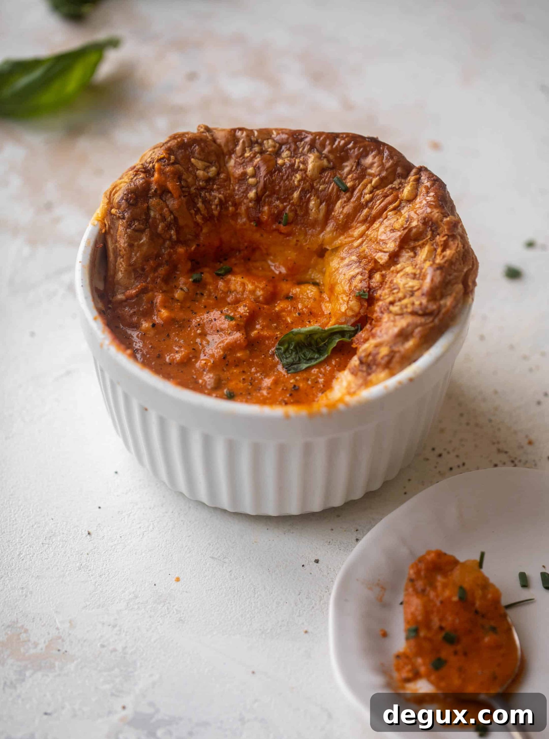 Cheddar Puff Pastry Tomato Soup Pot Pies 9 tomato soup pot pies with cheddar puff pastry