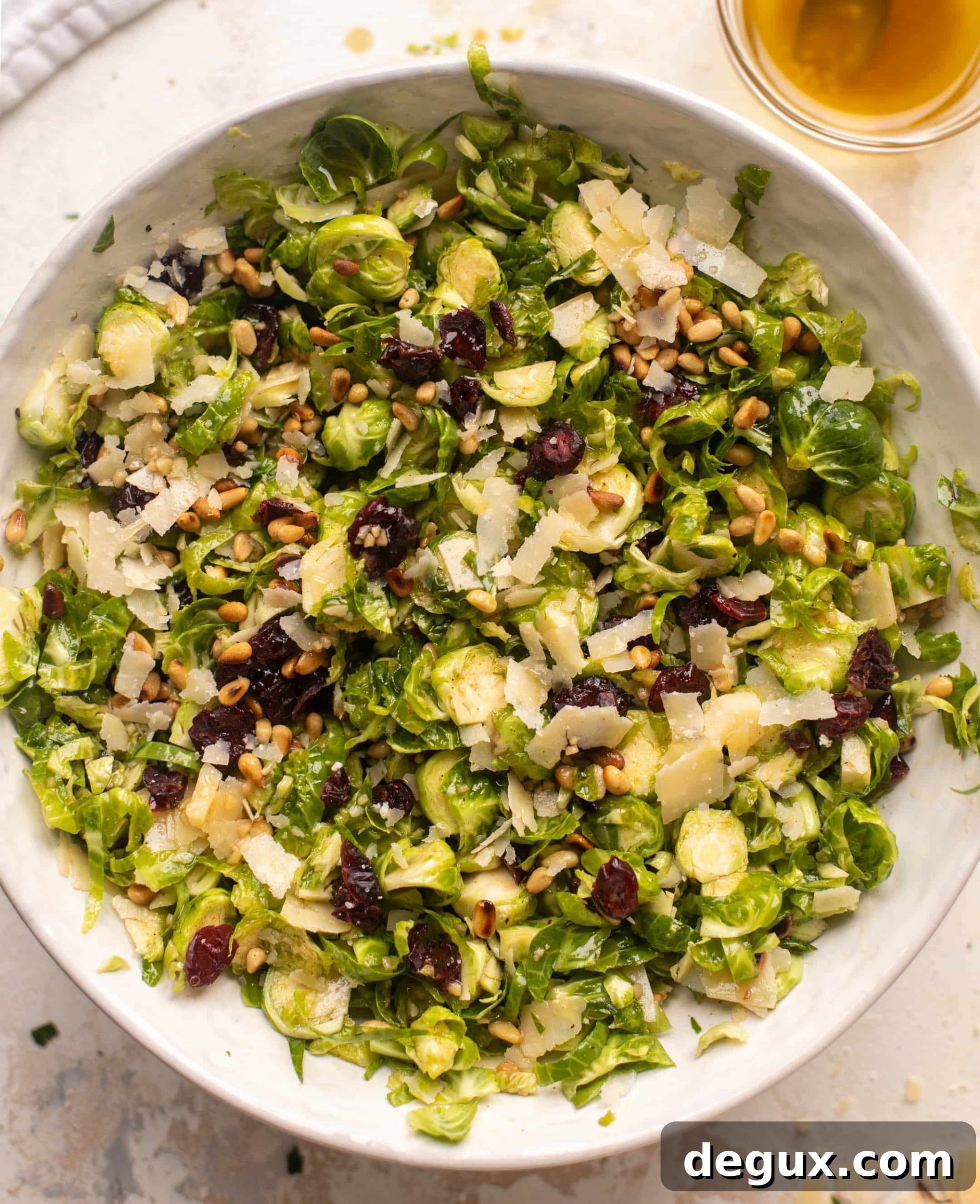 spiced maple brussels sprouts salad