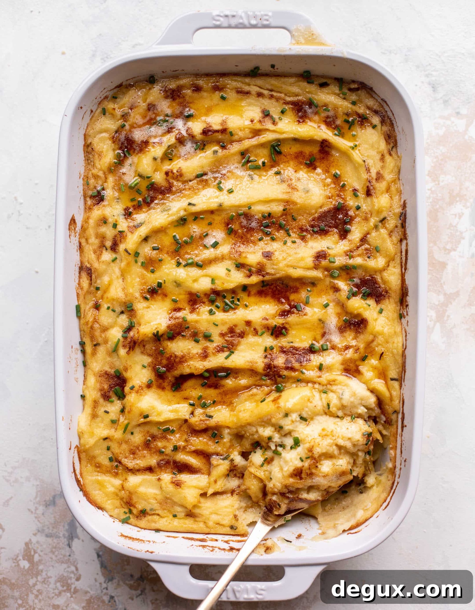 Brown Butter Herb Mashed Potato Casserole 3 brown butter and herb mashed potato bake