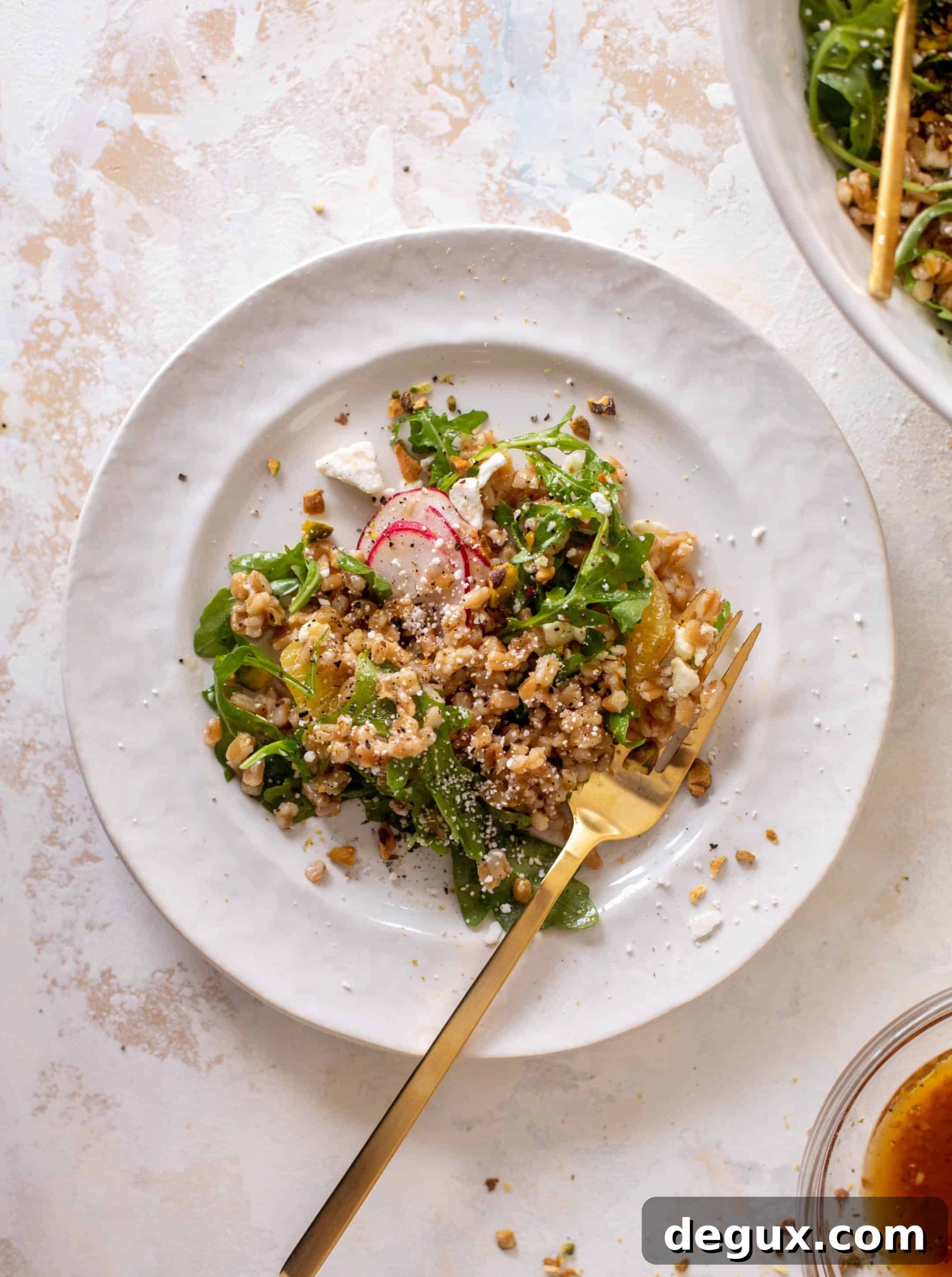Winter Citrus Farro Salad with Arugula and Goat Cheese 10 winter citrus farro salad