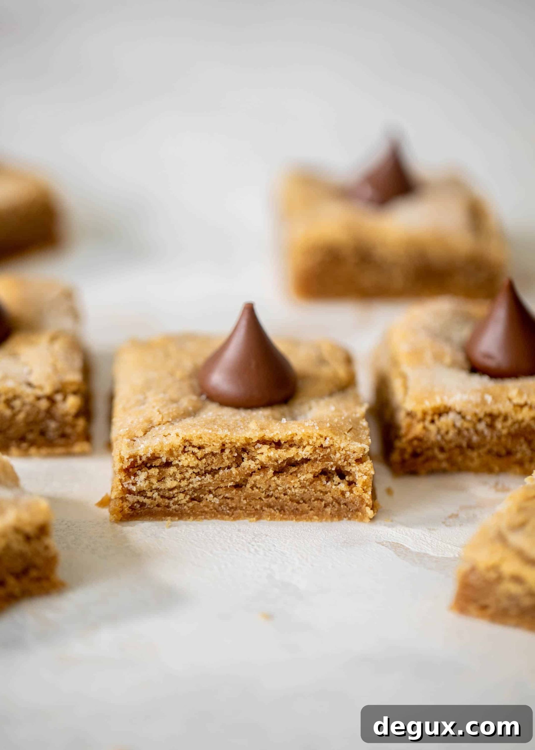 peanut butter blossom bars