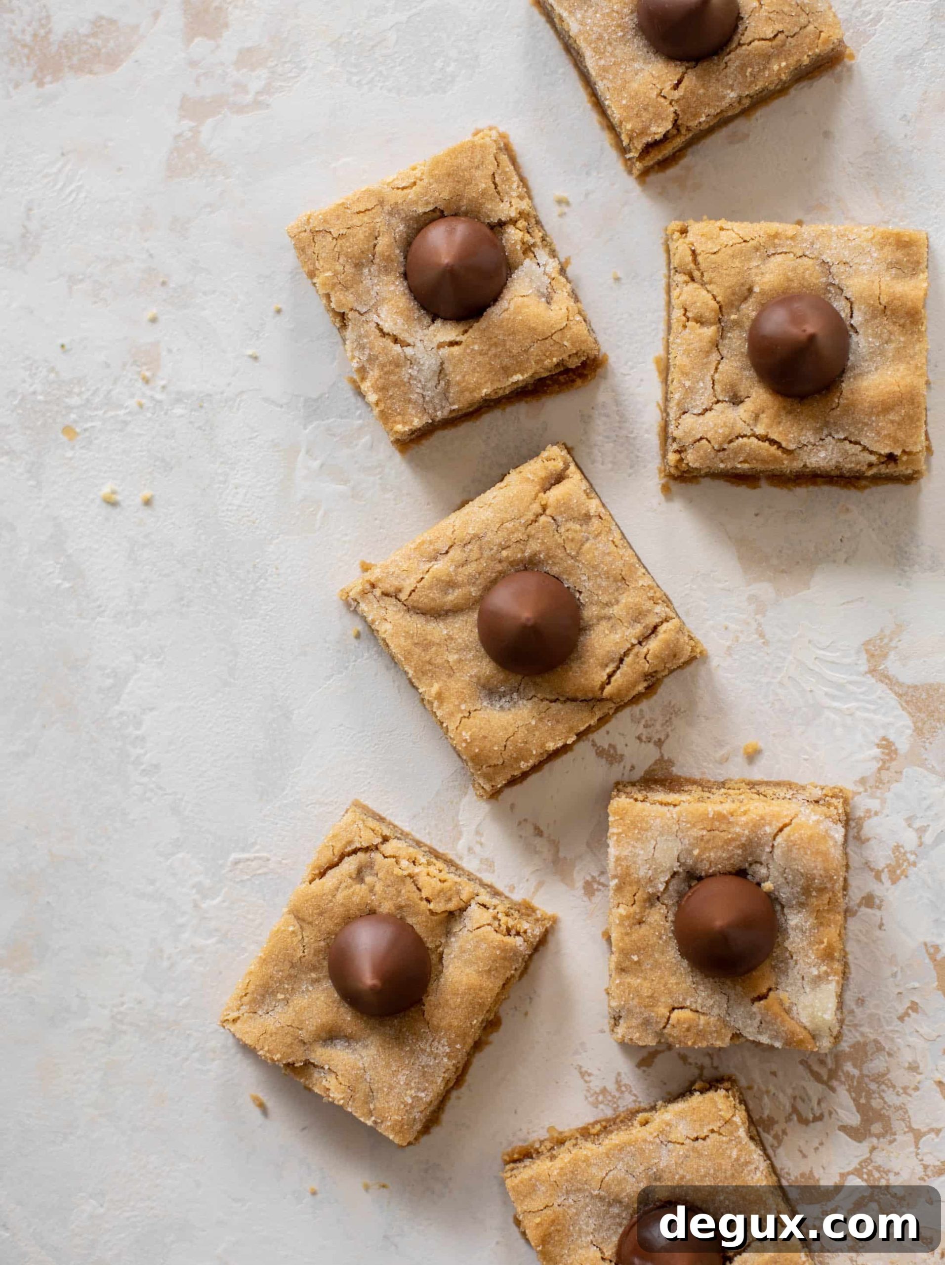 peanut butter blossom bars