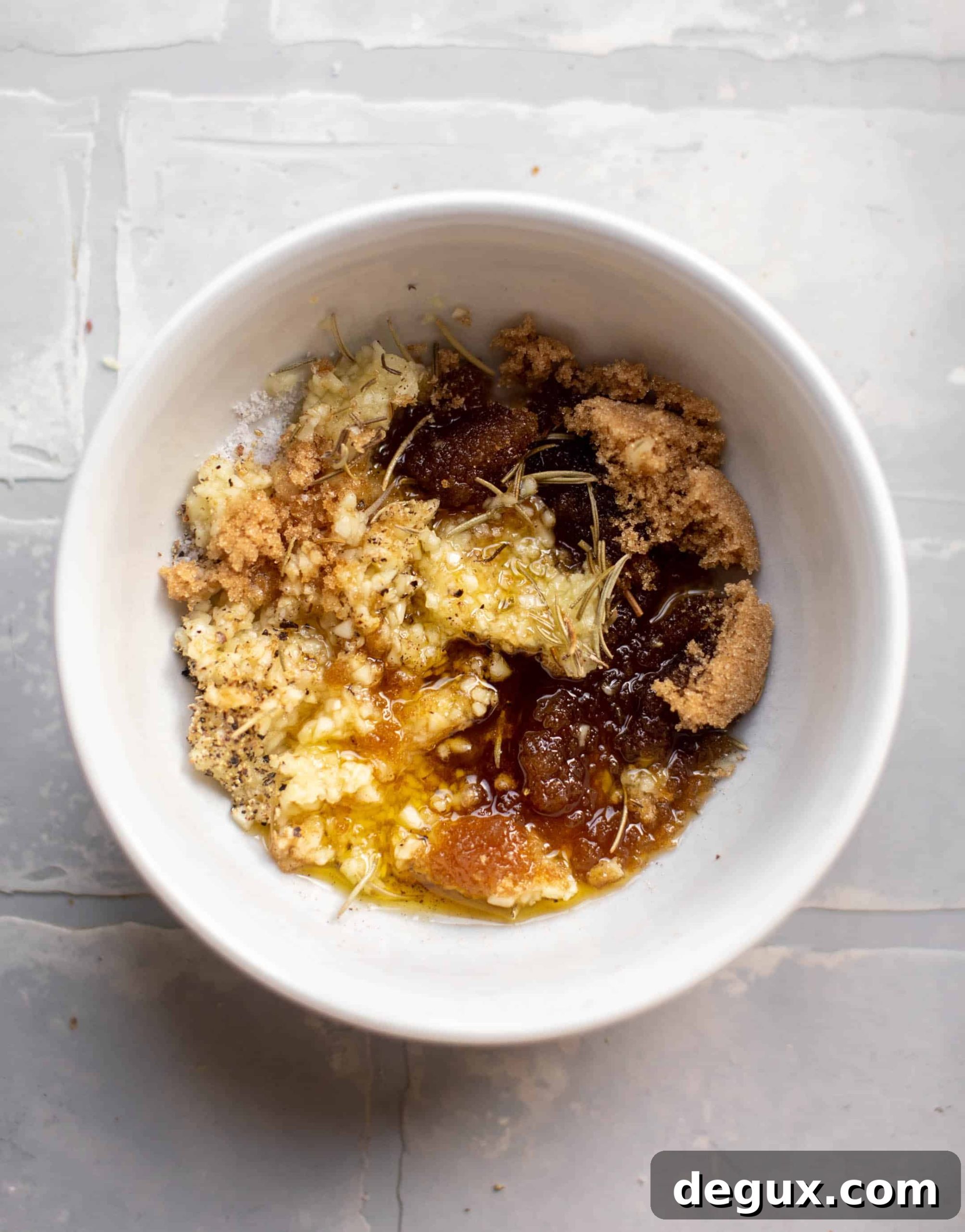 garlic brown sugar mixture