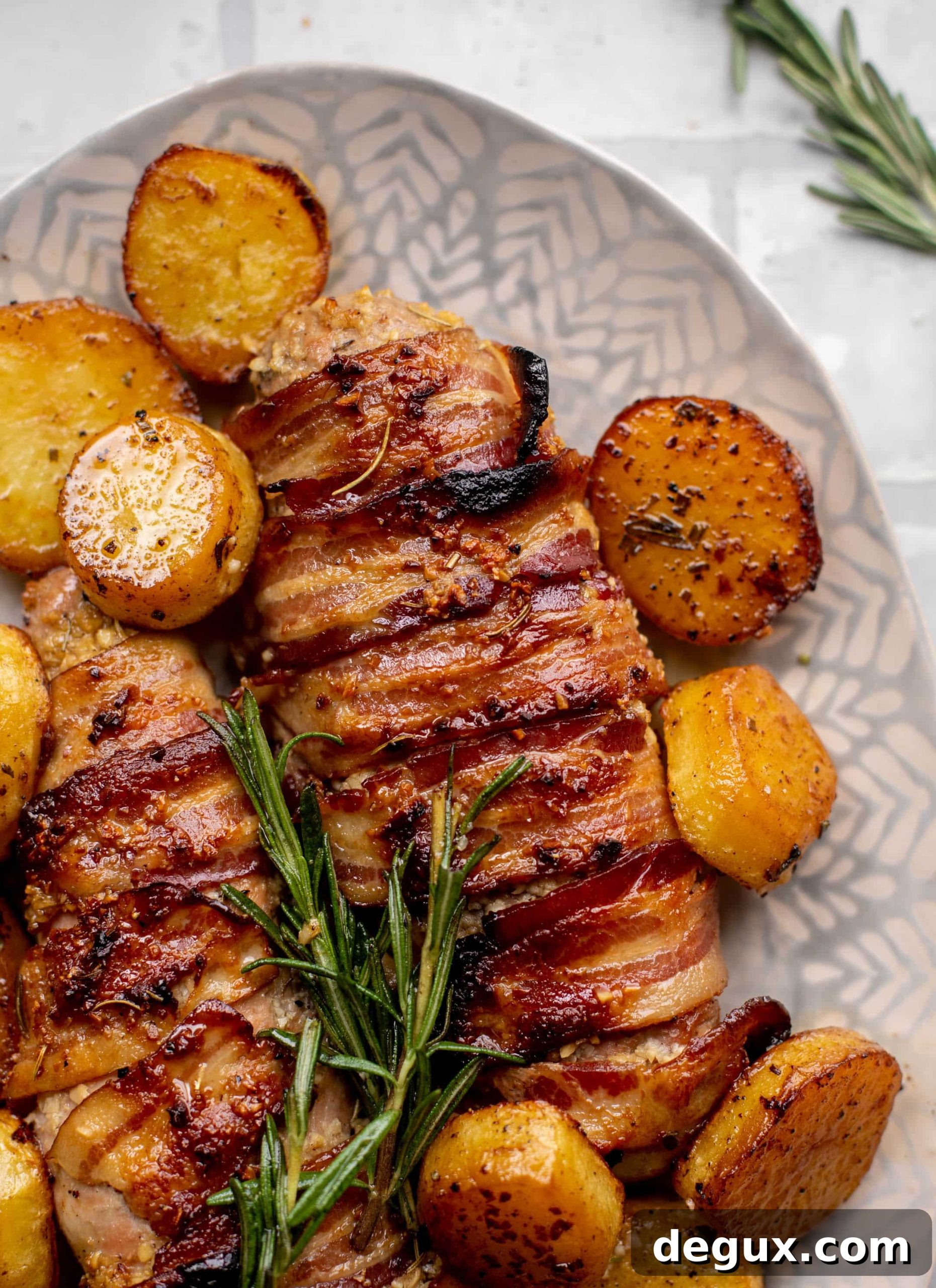 bacon wrapped pork tenderloin