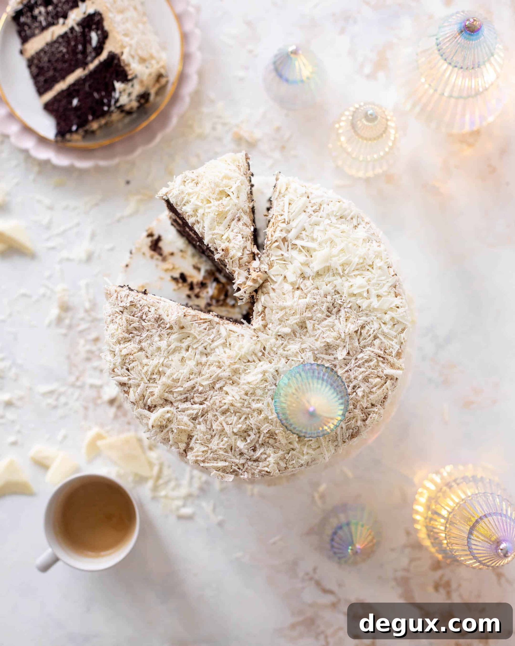 white chocolate mocha cake