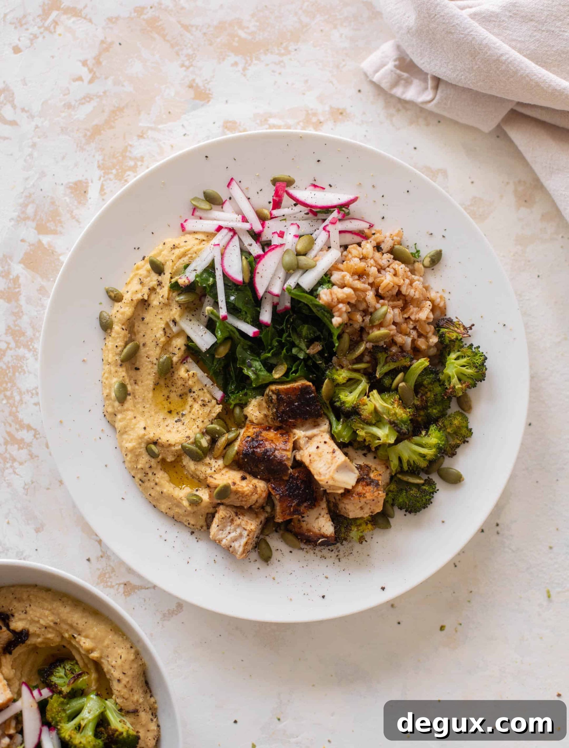 winter hummus bowls