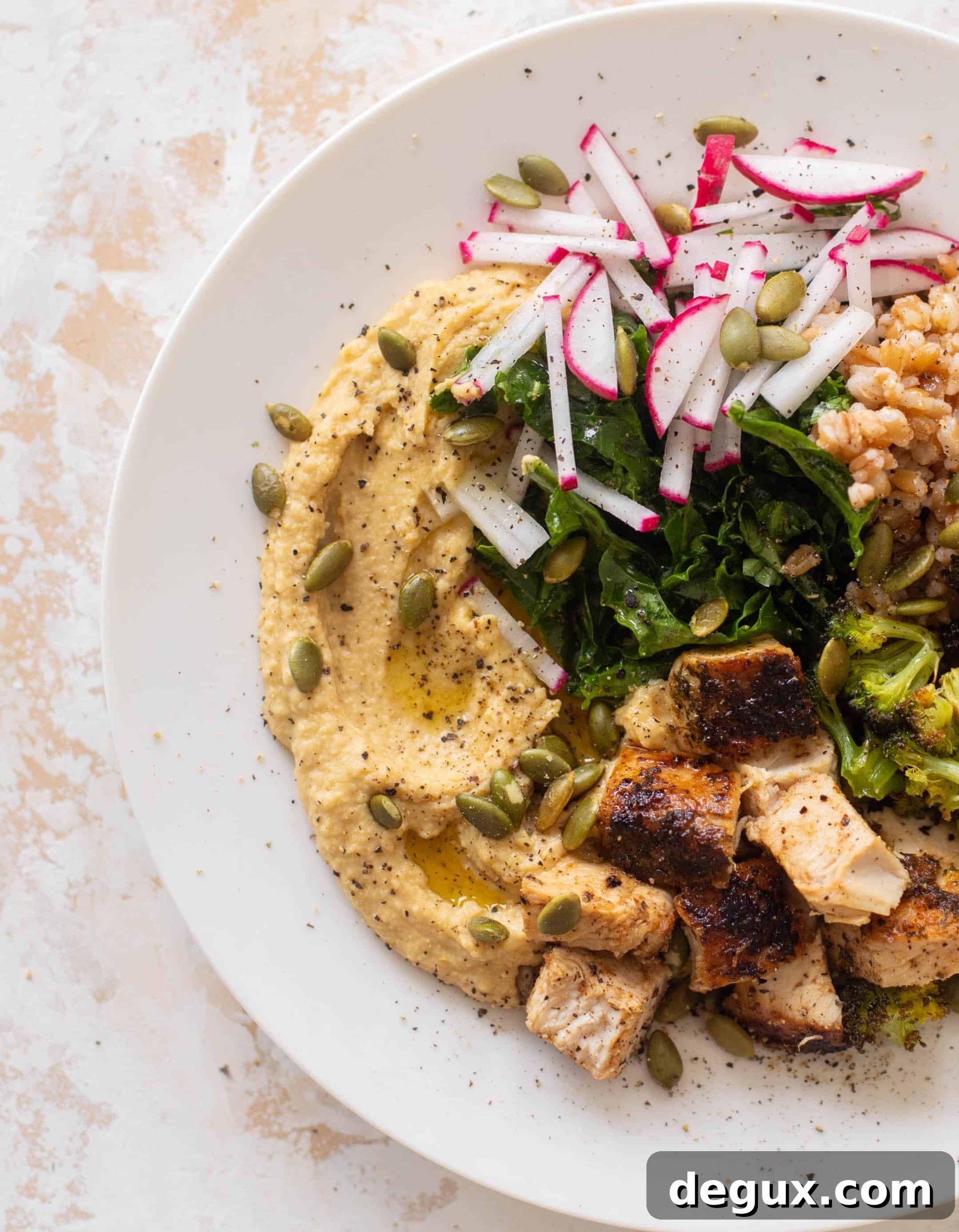 winter hummus bowls