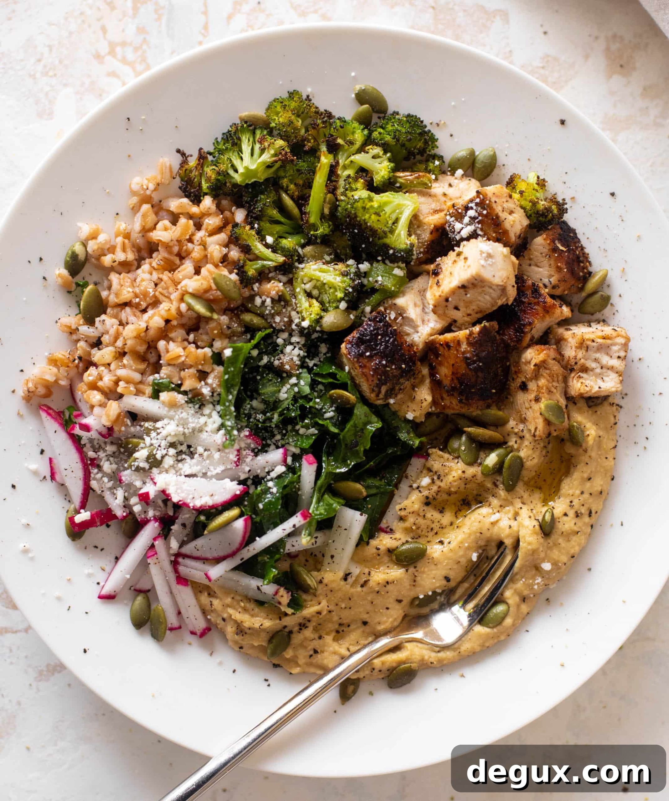 winter hummus bowls