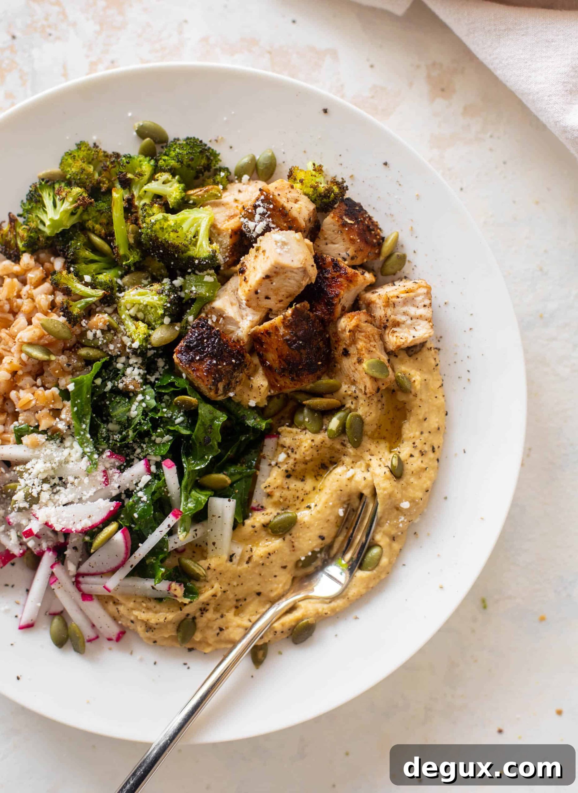 winter hummus bowls