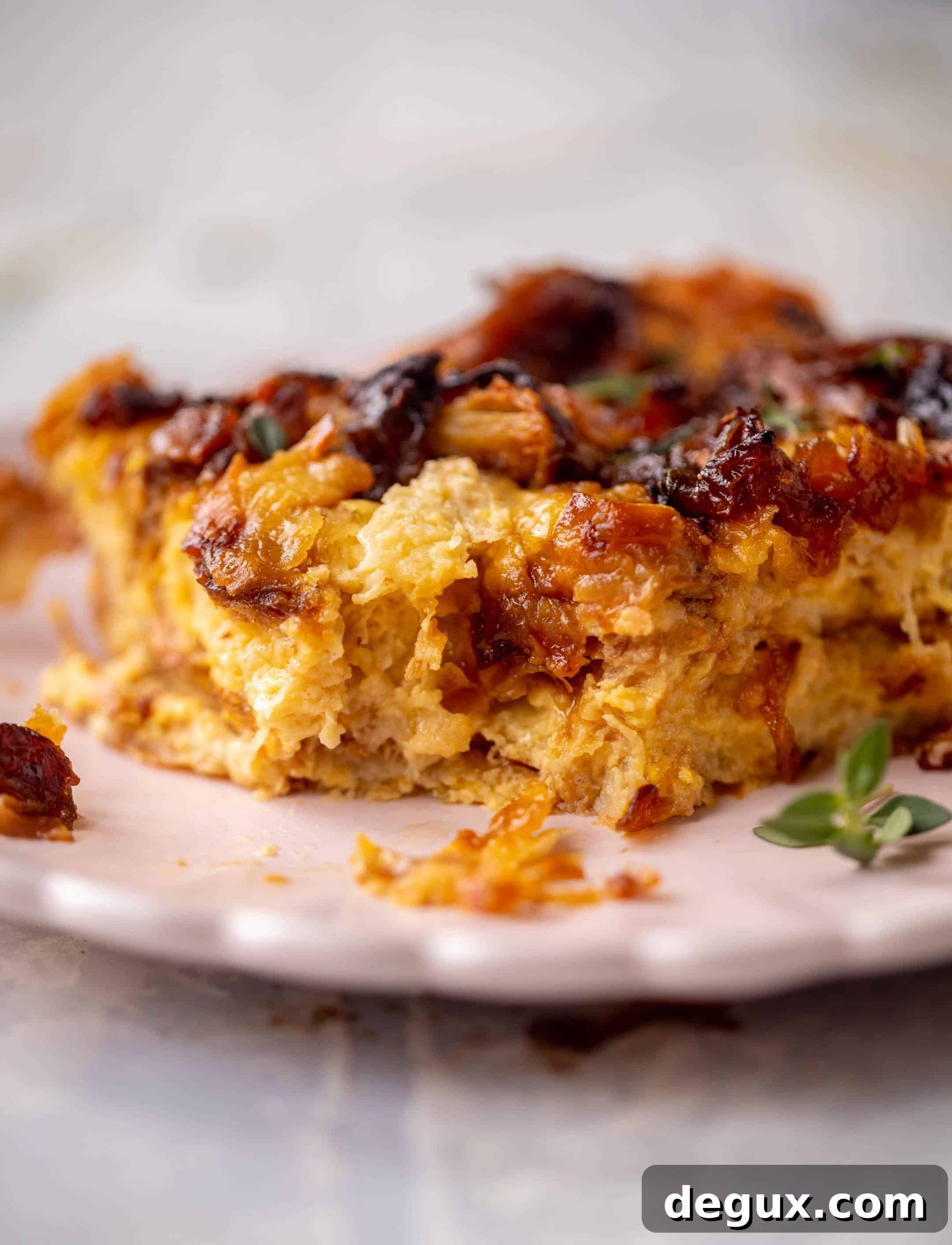 Overnight French Onion Croissant Casserole for Brunch 8 overnight french onion croissant bake