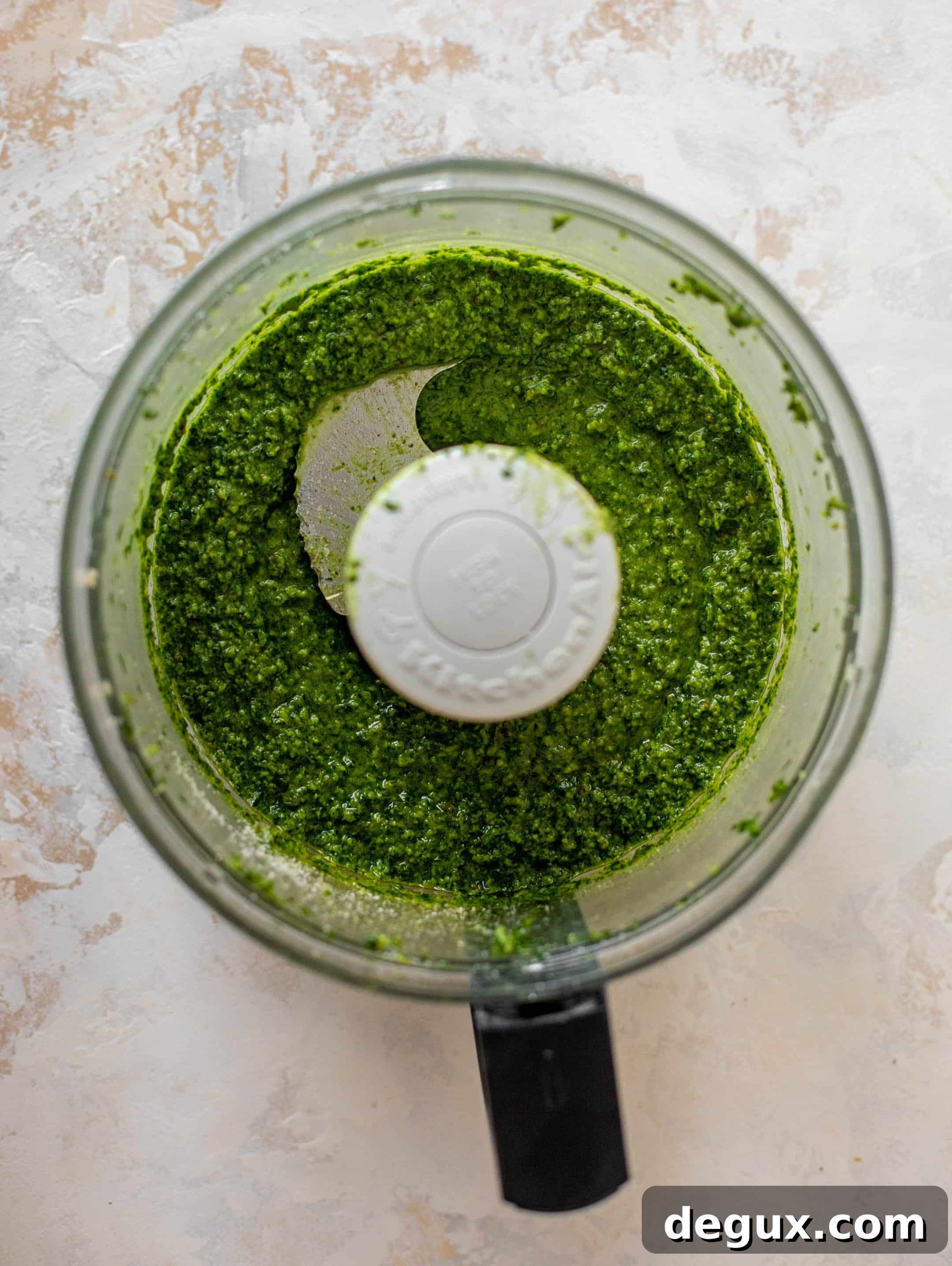 Kale Pesto Pasta with Crispy Roasted Chickpeas 3 kale pesto