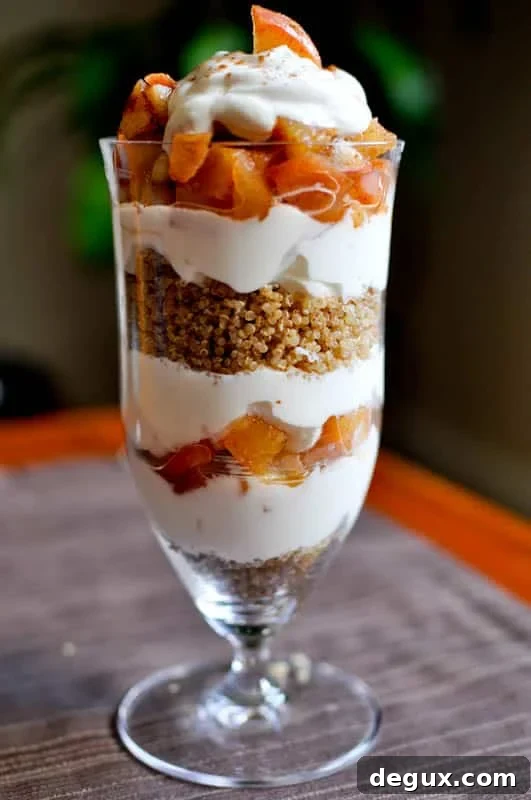 Quinoa parfait layers