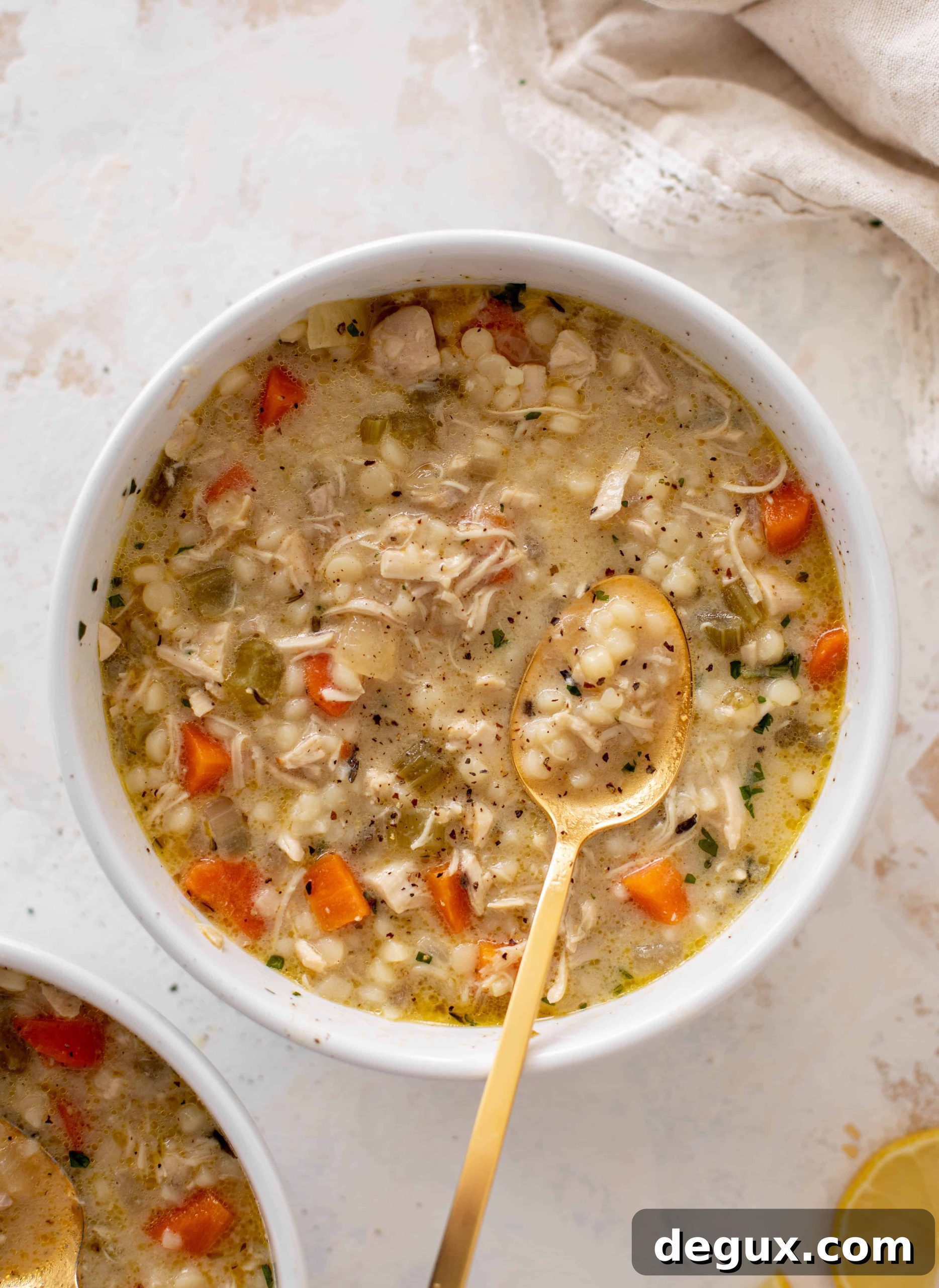 creamy chicken couscous soup