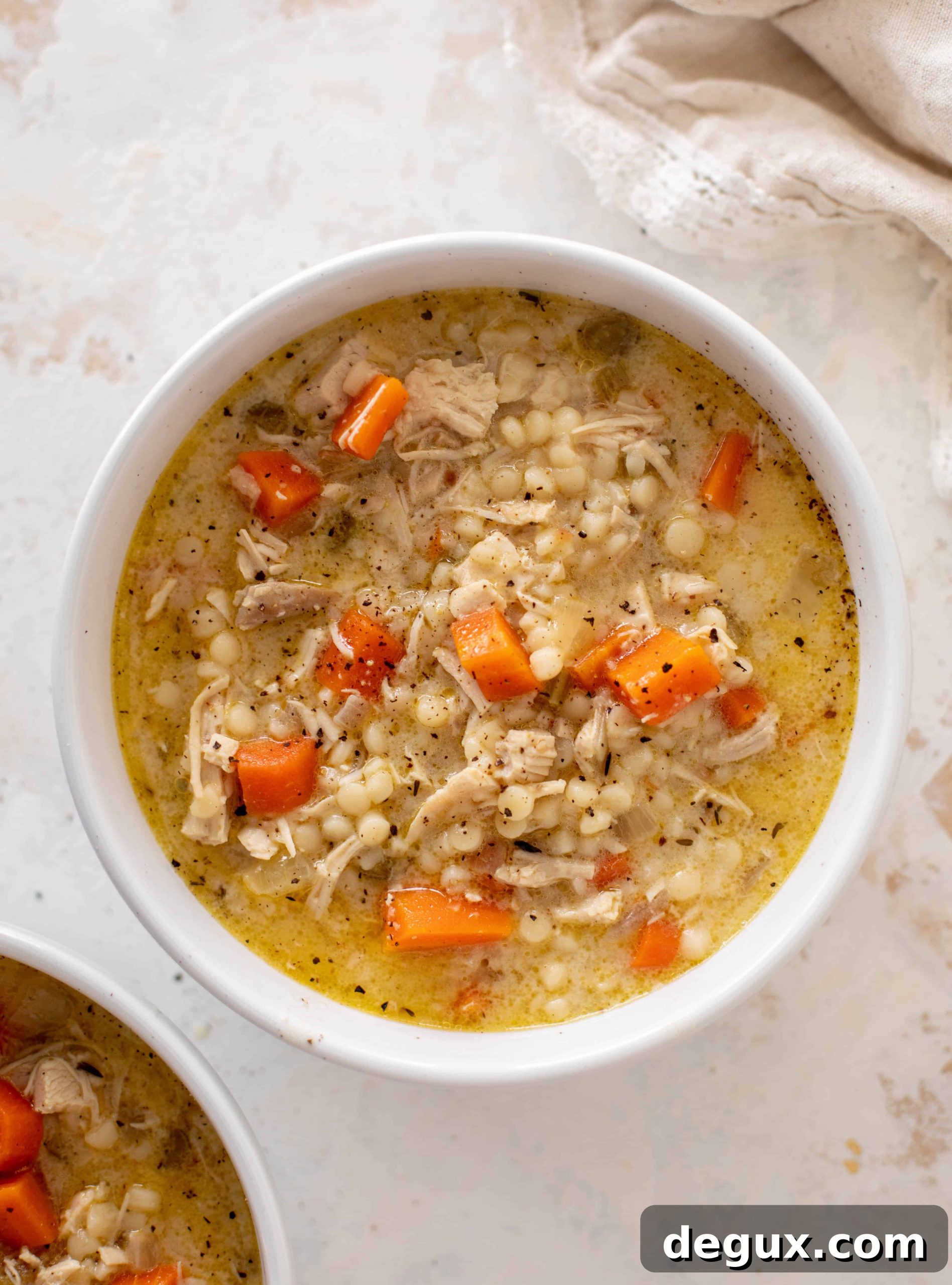 creamy chicken couscous soup