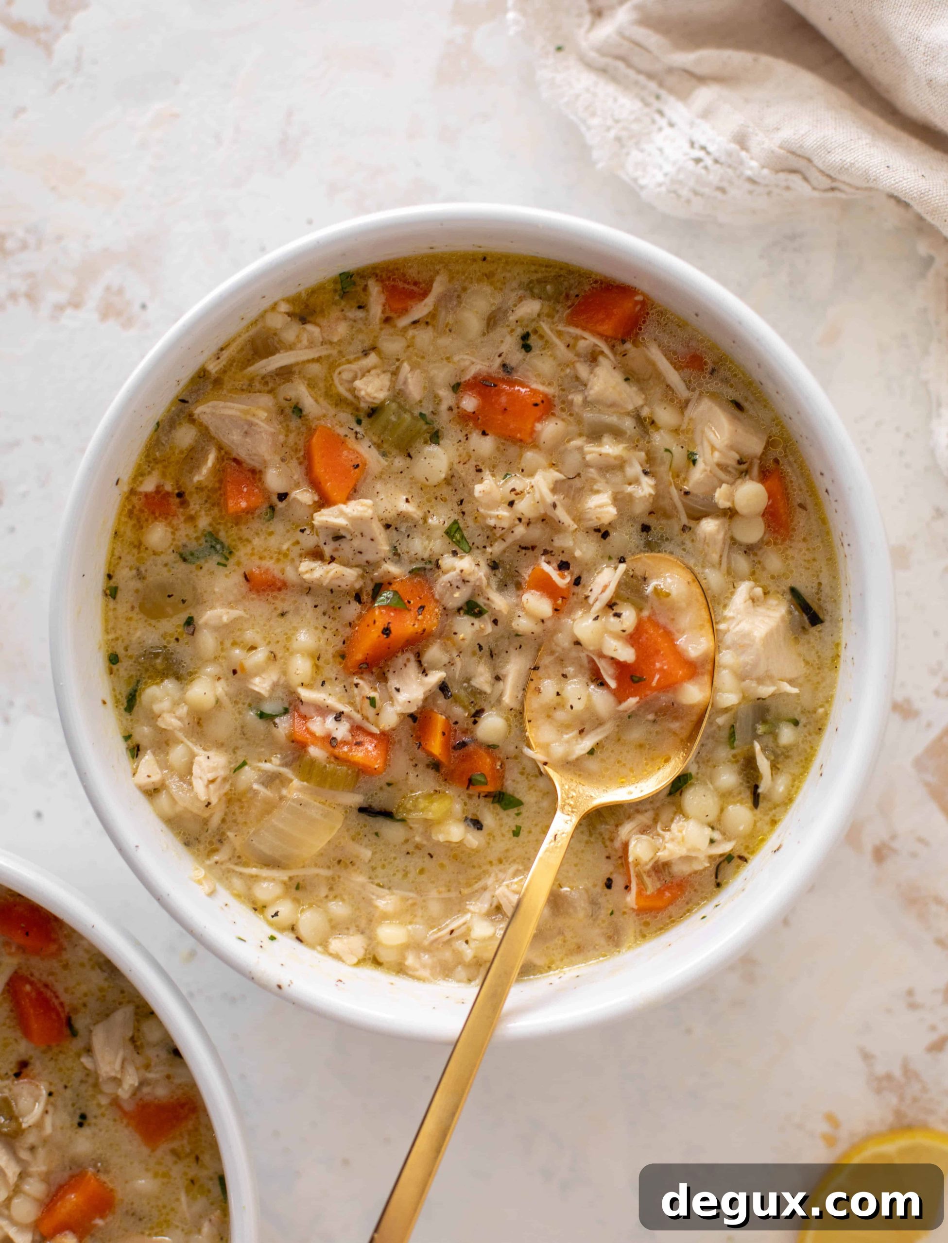 creamy chicken couscous soup