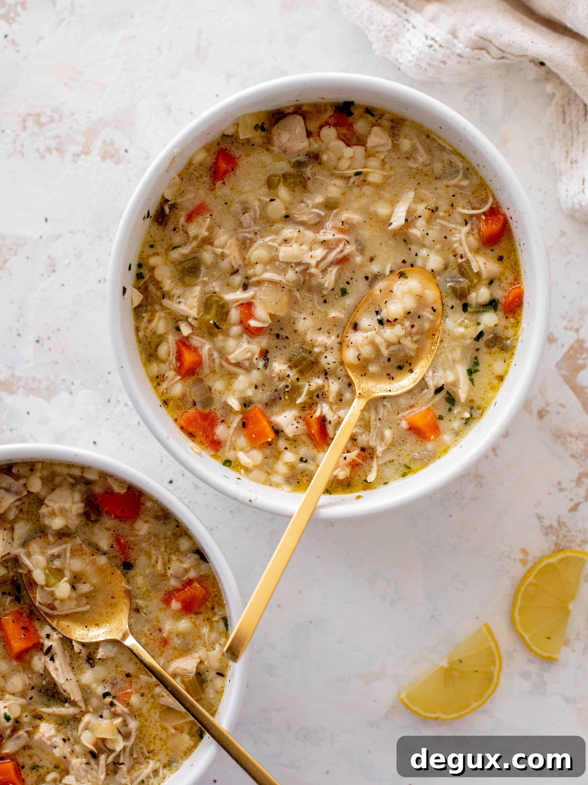 creamy chicken couscous soup