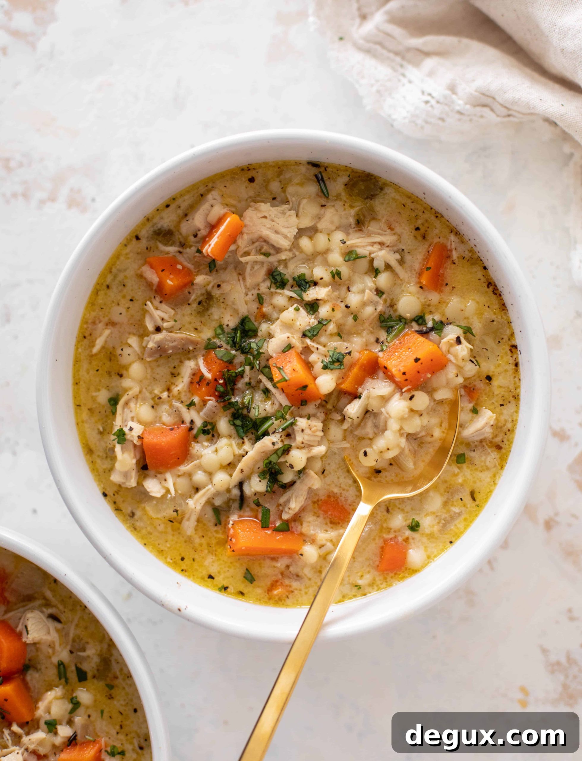 creamy chicken couscous soup