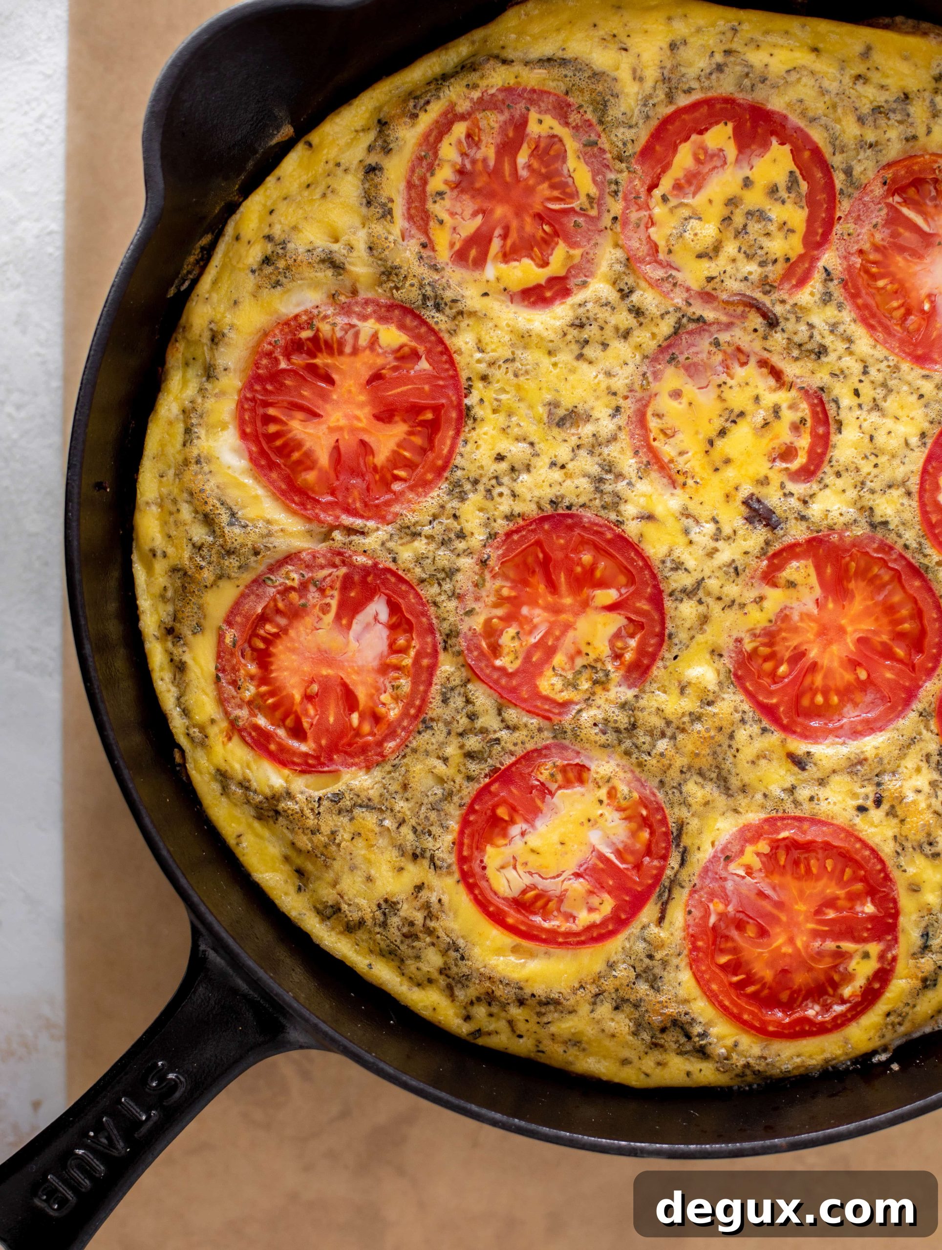 white pizza frittata